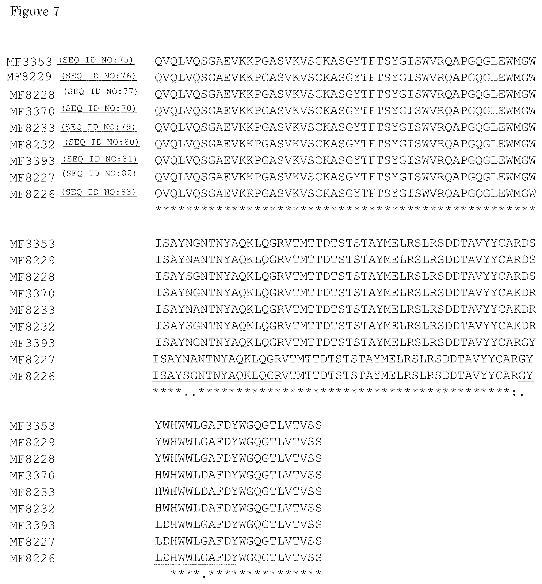 Patent US11773170 Figure 7 – Antibodies that bind EGFR and cMET