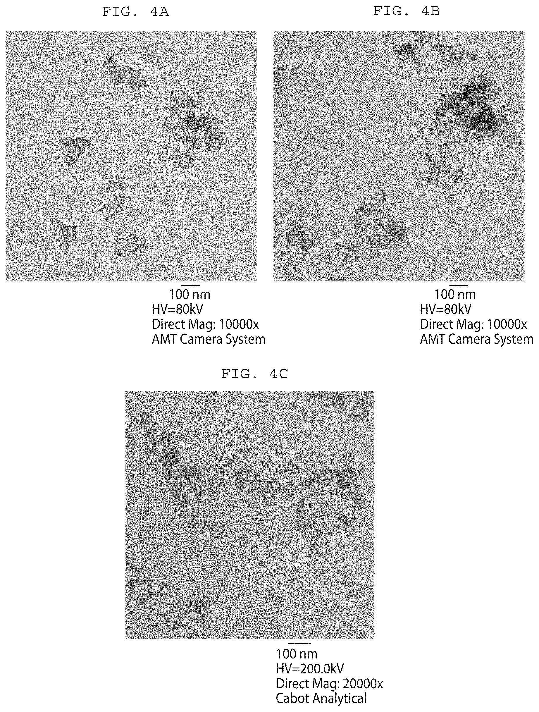 Patent US11773269 Figure 4 – Composite particles having coated aggregates with low structure carbon black cores, coatings and inks with high resistivity and optical density, devices made therewith, and methods for making same