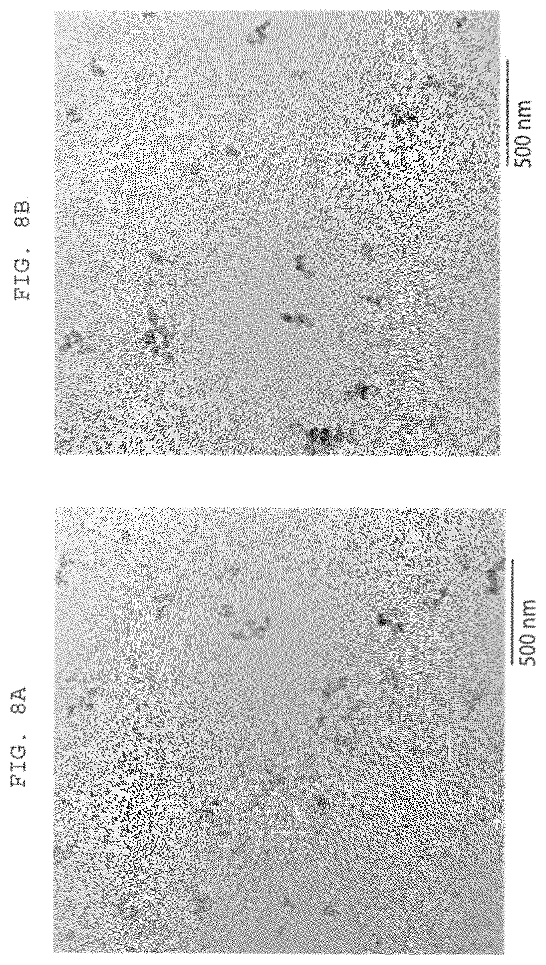 Patent US11773269 Figure 9 – Composite particles having coated aggregates with low structure carbon black cores, coatings and inks with high resistivity and optical density, devices made therewith, and methods for making same