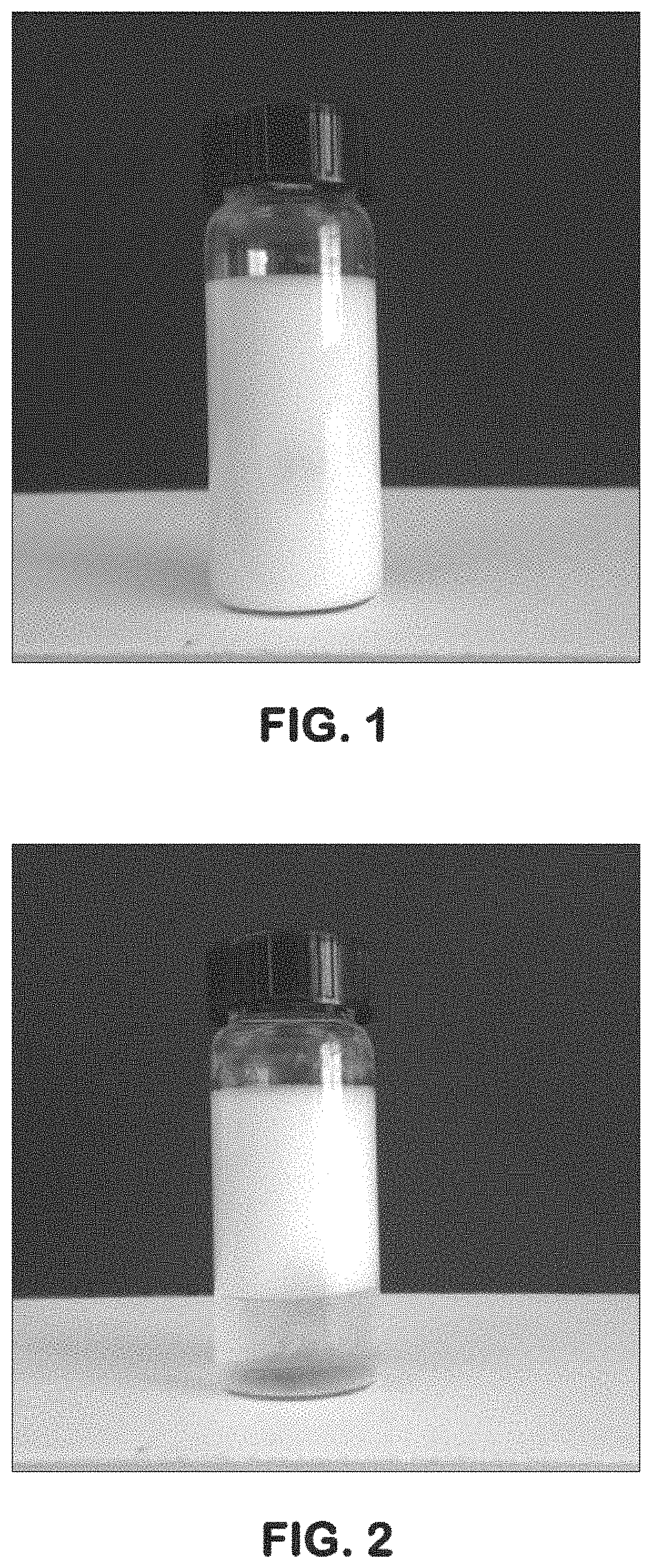 Patent US11773293 Figure 1 – Freeze-thaw stable water-in-oil emulsion cleaner and/or polish compositions