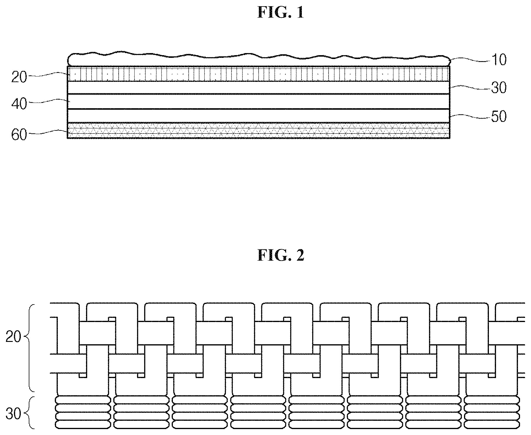 Patent US11773299 — Sticky adhesive mesh and method for manufacturing sticky adhesive mesh — Figure 1