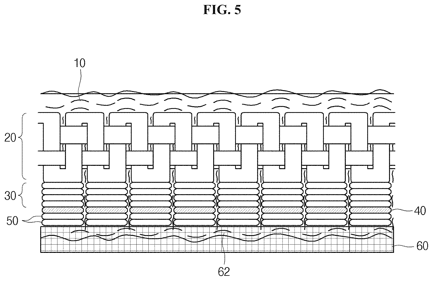 Patent US11773299 Figure 3 – Sticky adhesive mesh and method for manufacturing sticky adhesive mesh