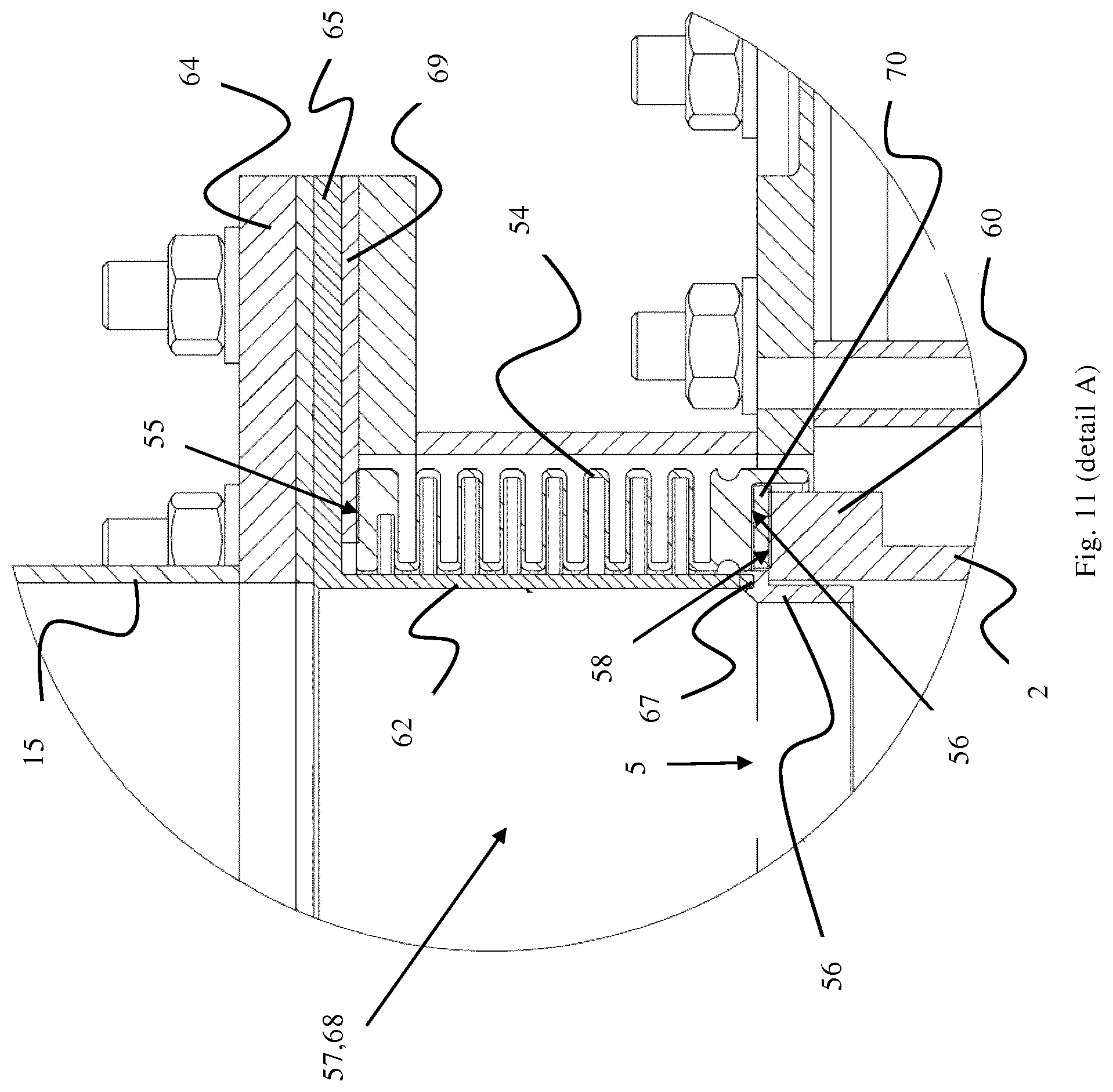 Patent US11773329 Figure 8 – Microwave pyrolysis reacto