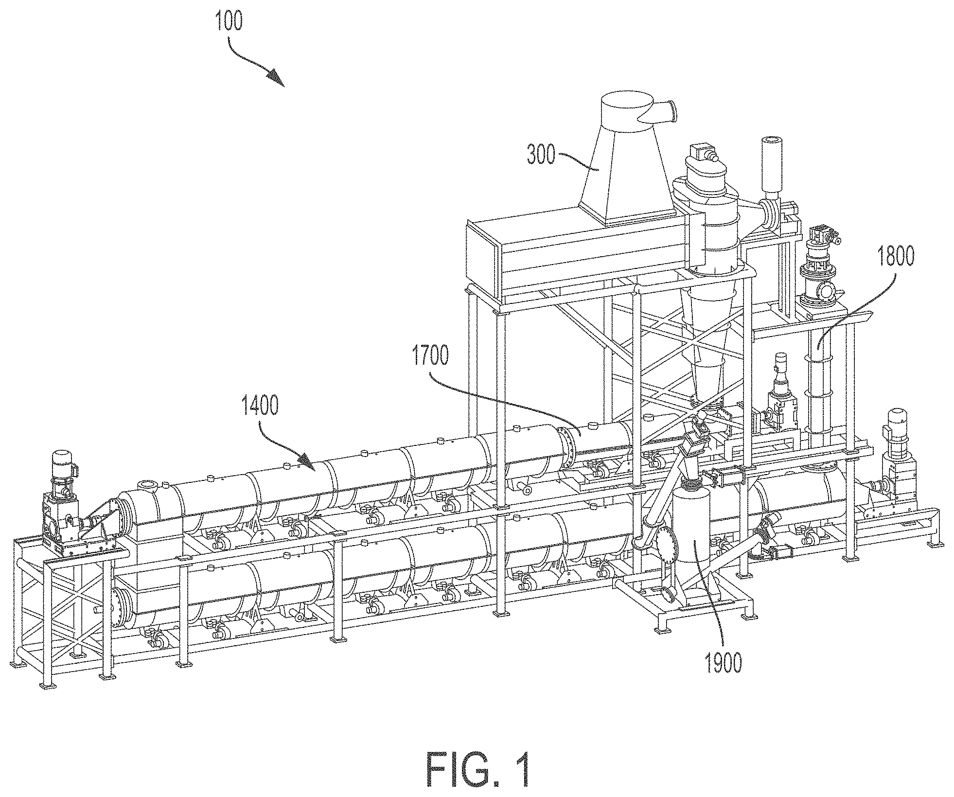 Patent US11773330 — System and process for converting waste plastic into fuel — Figure 1
