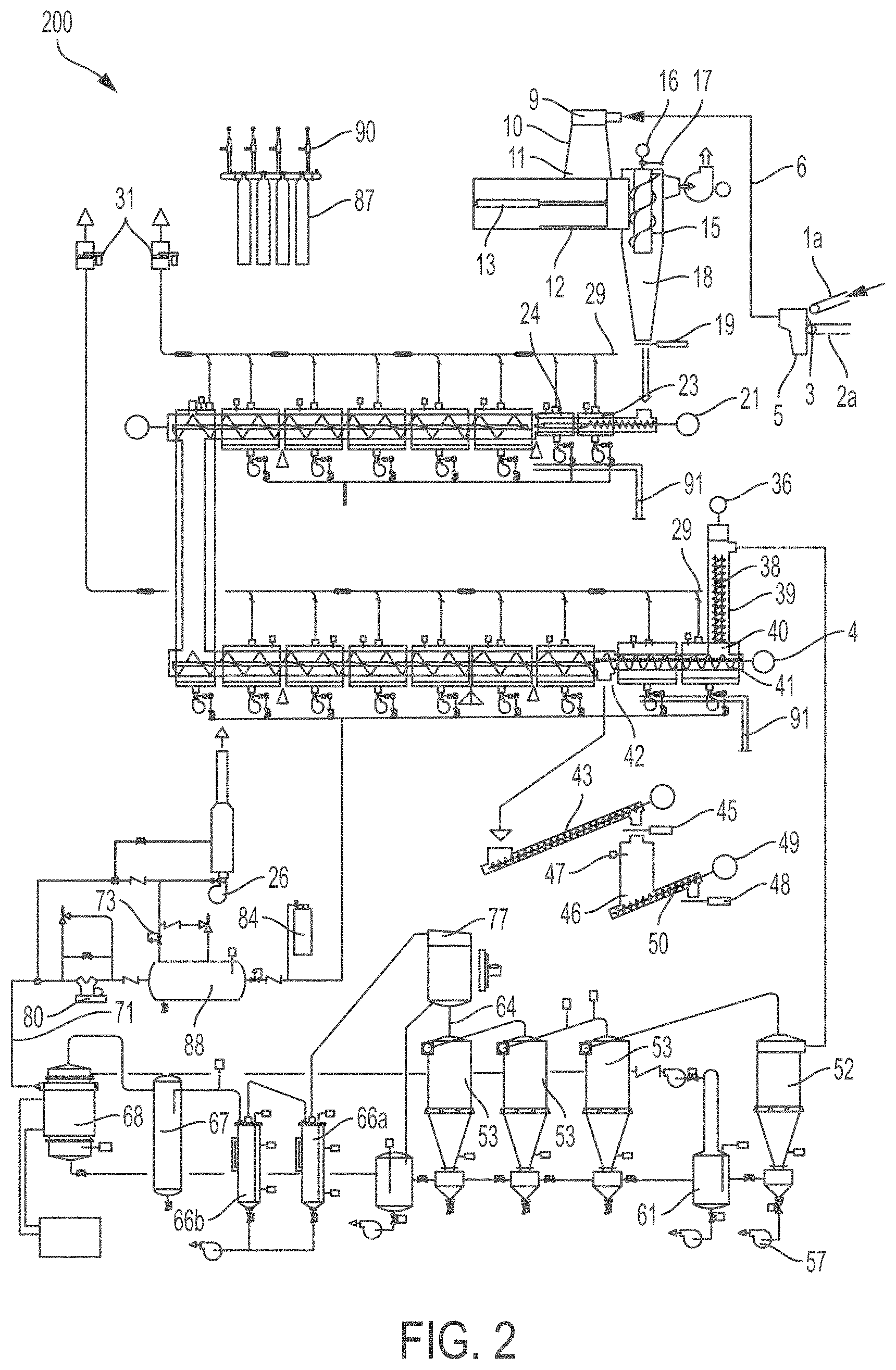 Patent US11773330 Figure 2 – System and process for converting waste plastic into fuel
