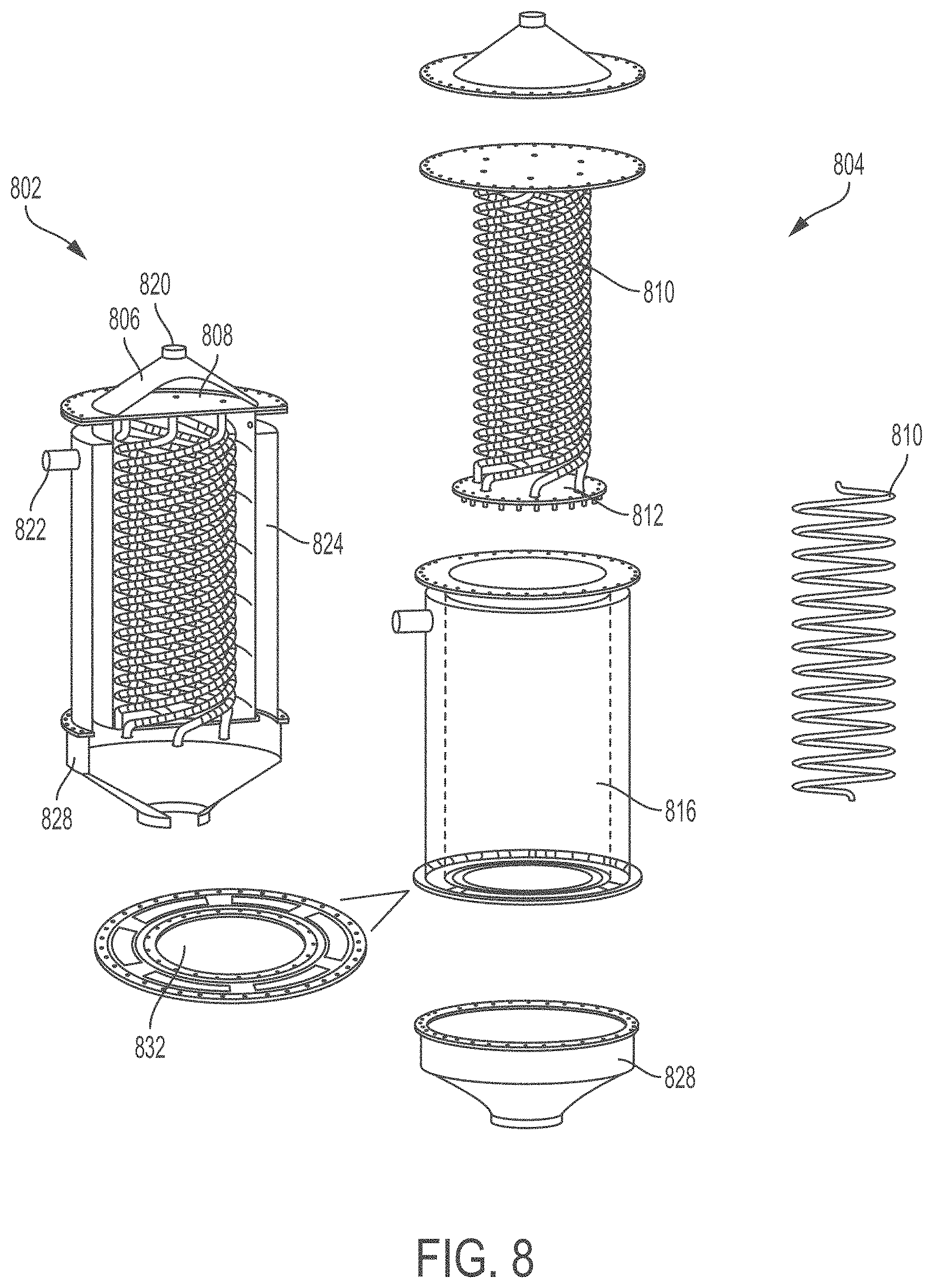 Patent US11773330 Figure 8 – System and process for converting waste plastic into fuel