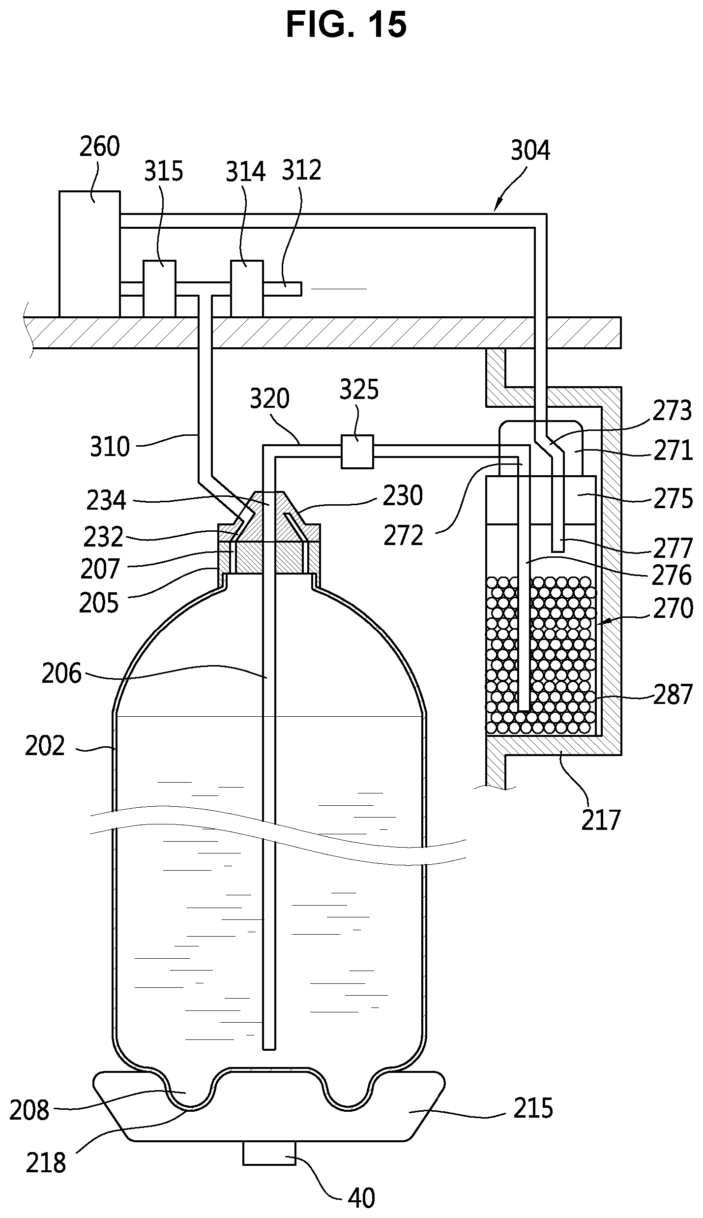 Patent US11773354 Figure 15 – Beer manufacturing device and method for manufacturing beer by using same