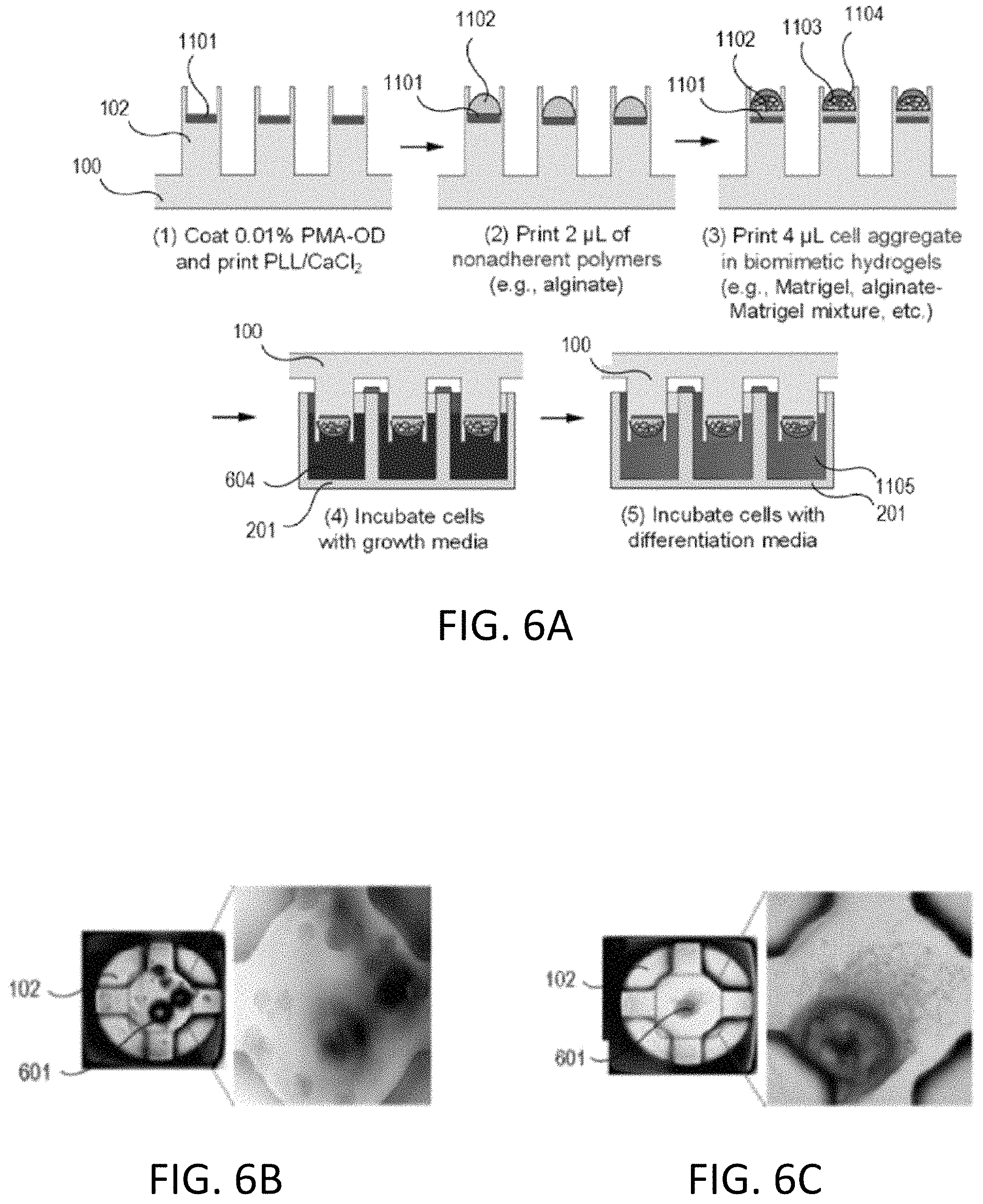 Patent US11773357 Figure 7 – Perfusion plate for microarray 3D bioprinting