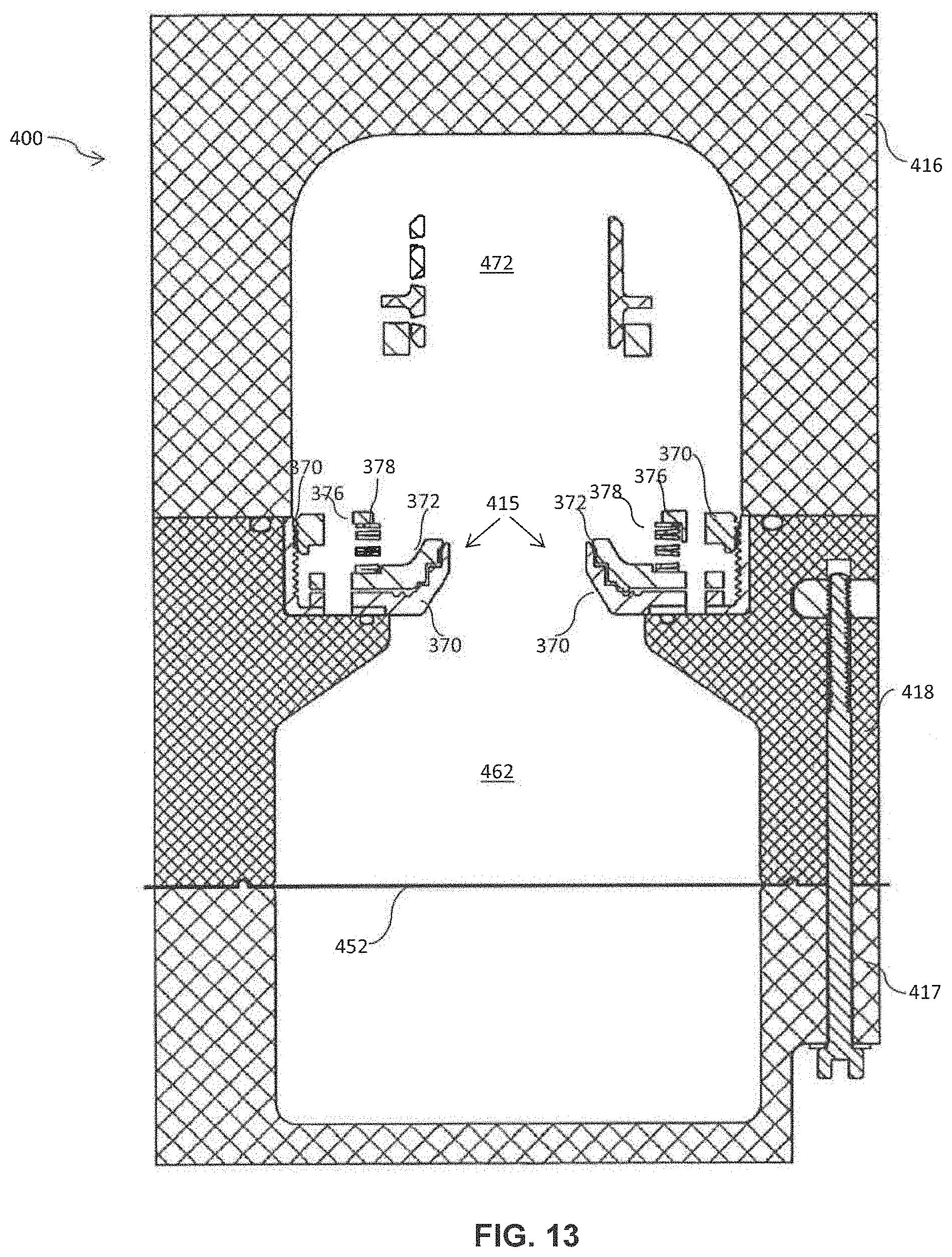 Patent US11773362 Figure 7 – Modular bioreactor, compliance chamber for a bioreactor, and cell seeding apparatus