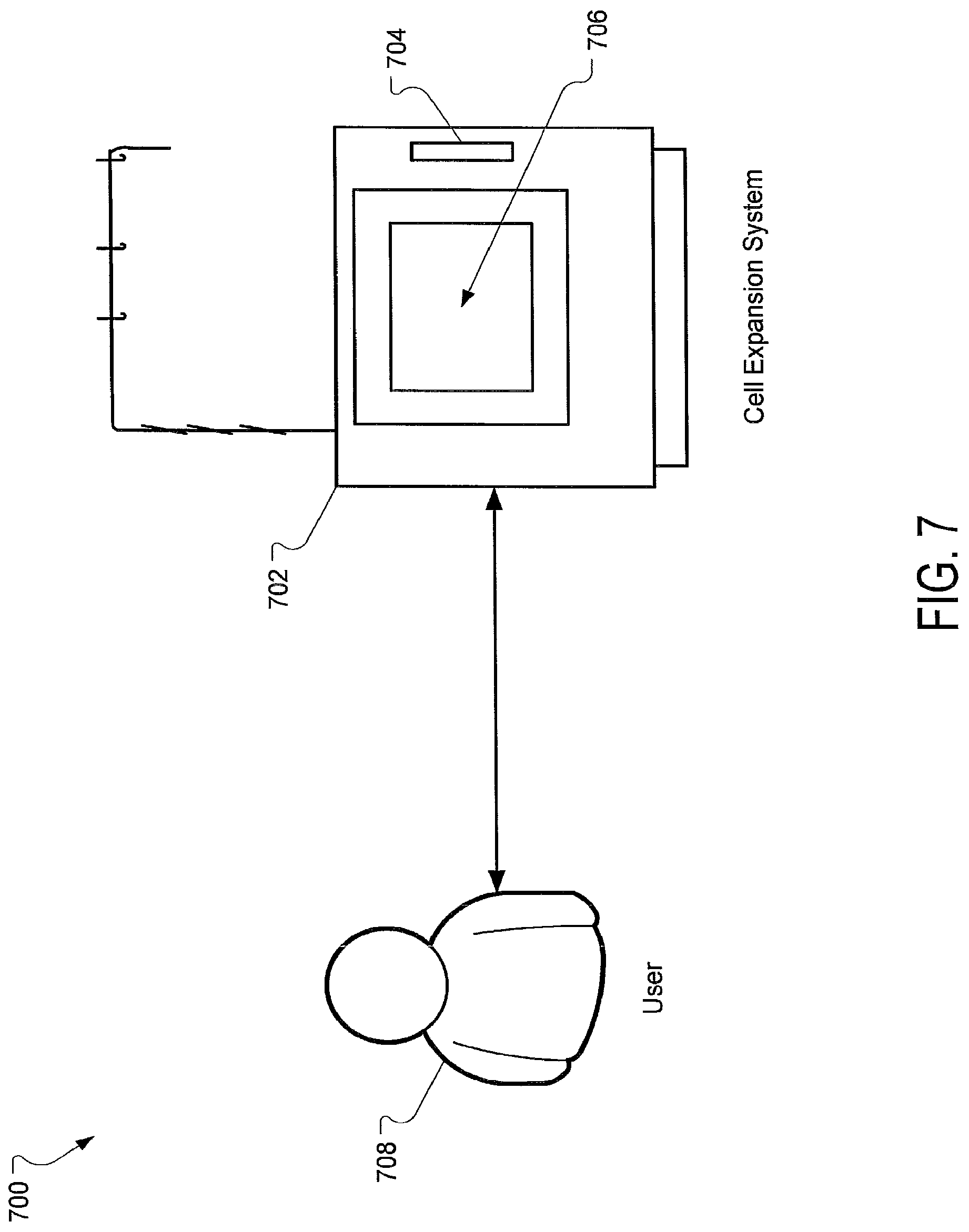 Patent US11773363 Figure 7 – Configurable methods and systems of growing and harvesting cells in a hollow fiber bioreactor system