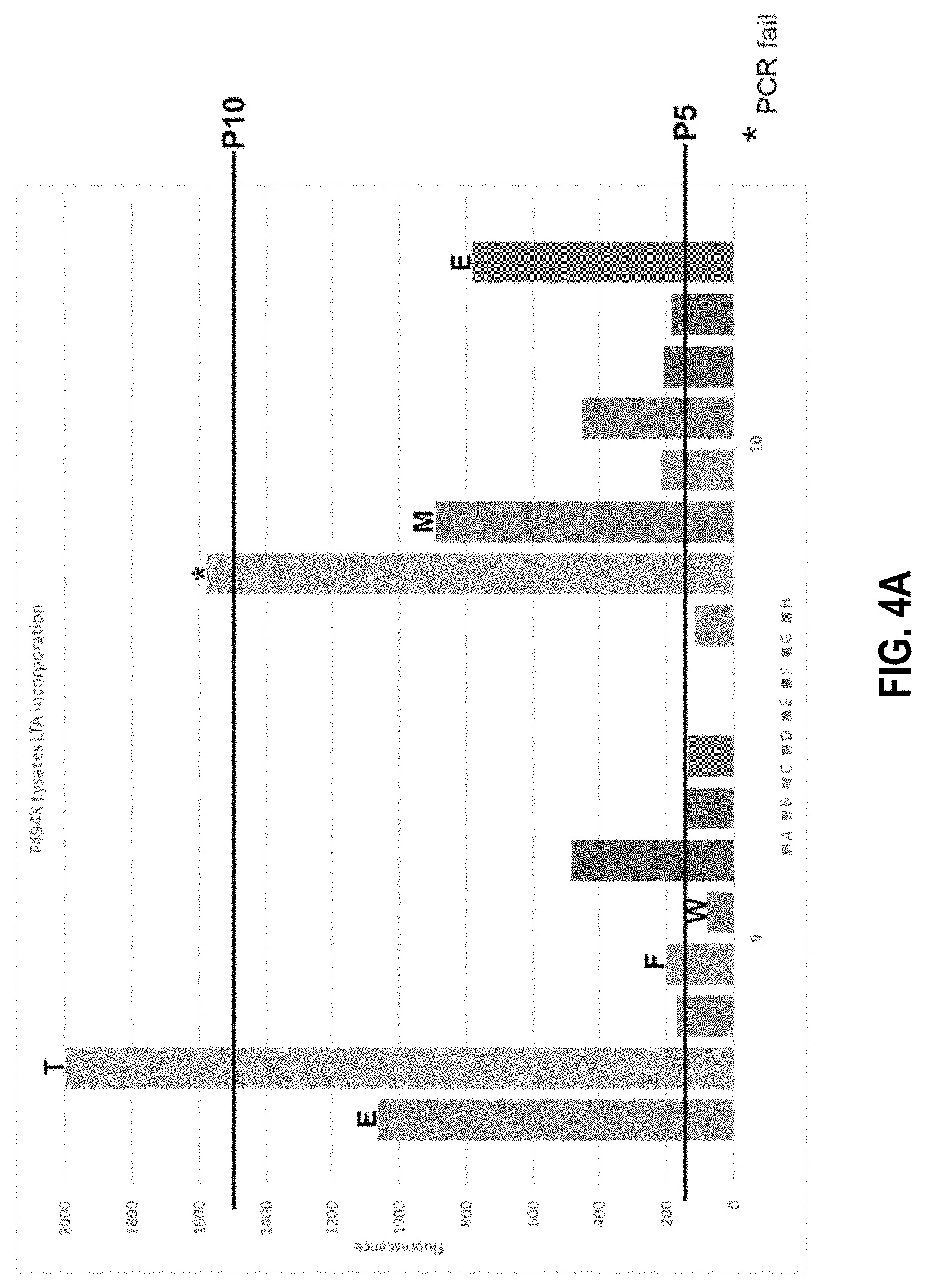 Patent US11773380 Figure 5 – Polymerase mutants and use with 3′-OH unblocked reversible terminators