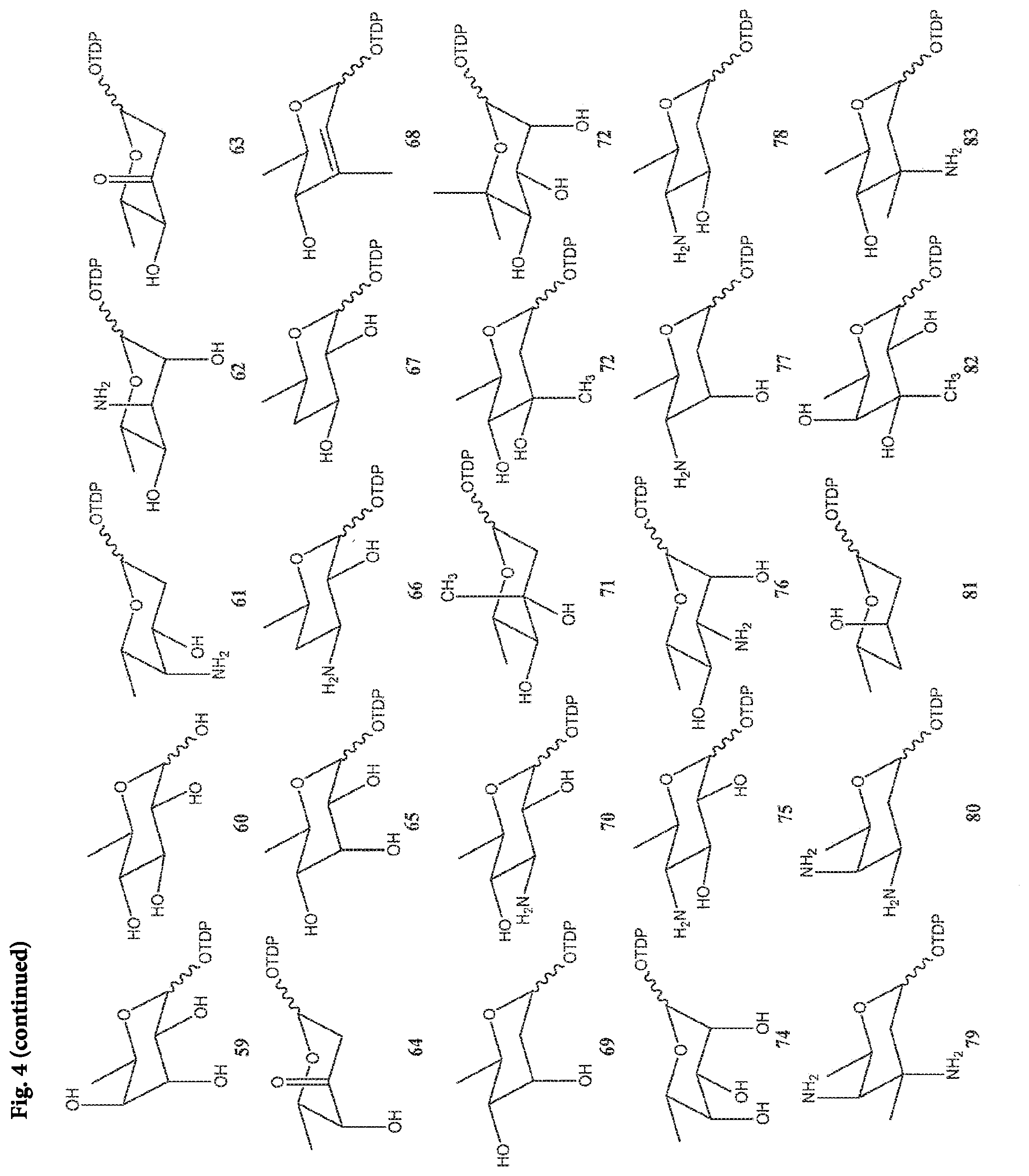Patent US11773423 Figure 5 – Production of activated TDP-deoxysugars in recombinant microorganisms