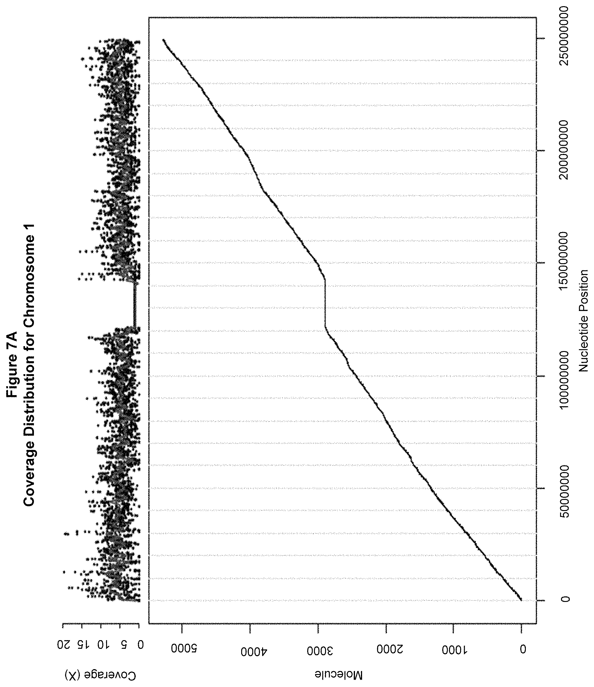 Patent US11773429 Figure 7 – Reduction of bias in genomic coverage measurements