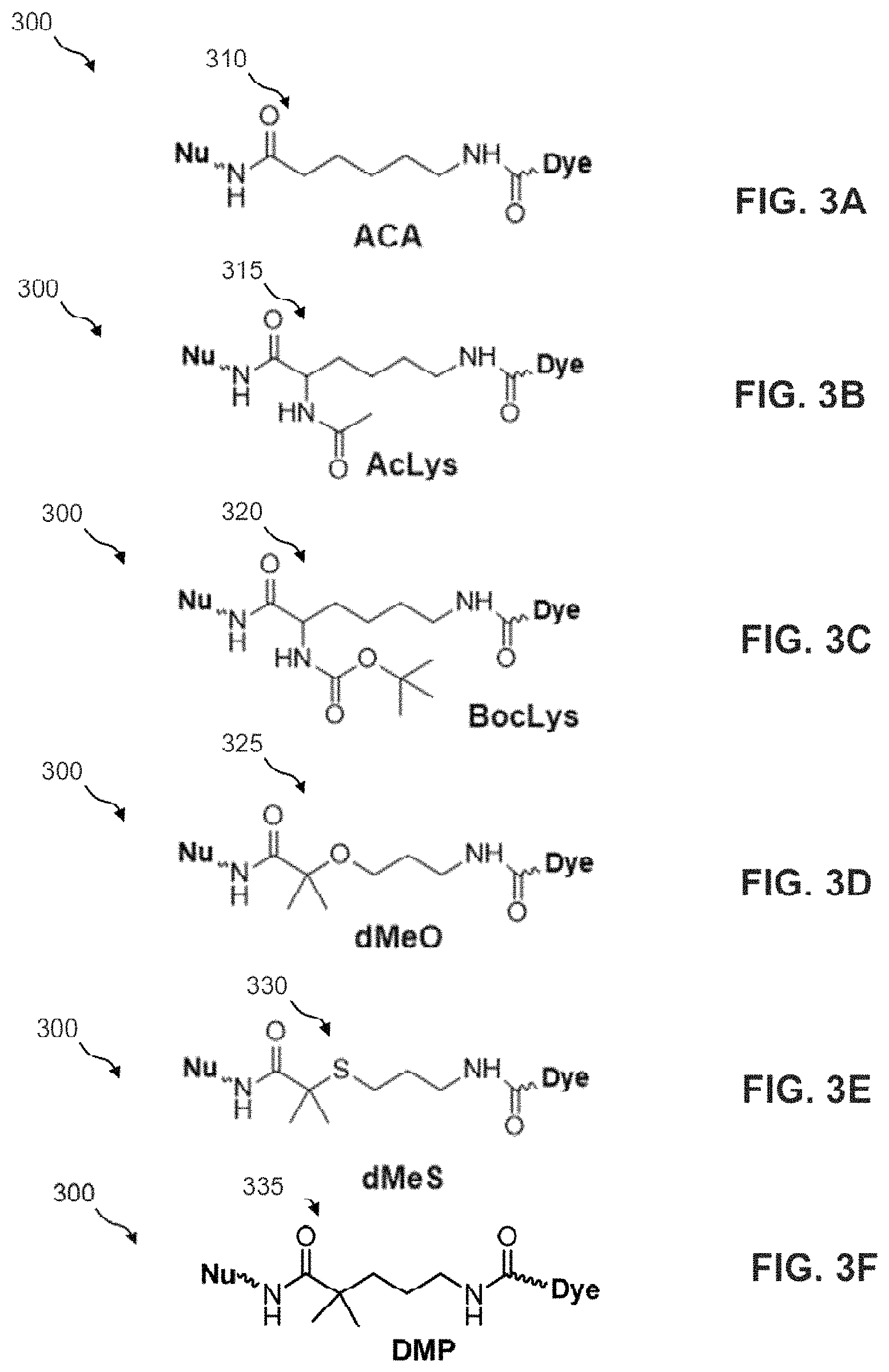Patent US11773438 Figure 3 – Modified nucleotide linkers