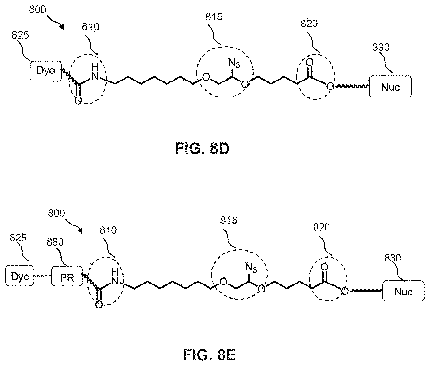 Patent US11773438 Figure 9 – Modified nucleotide linkers