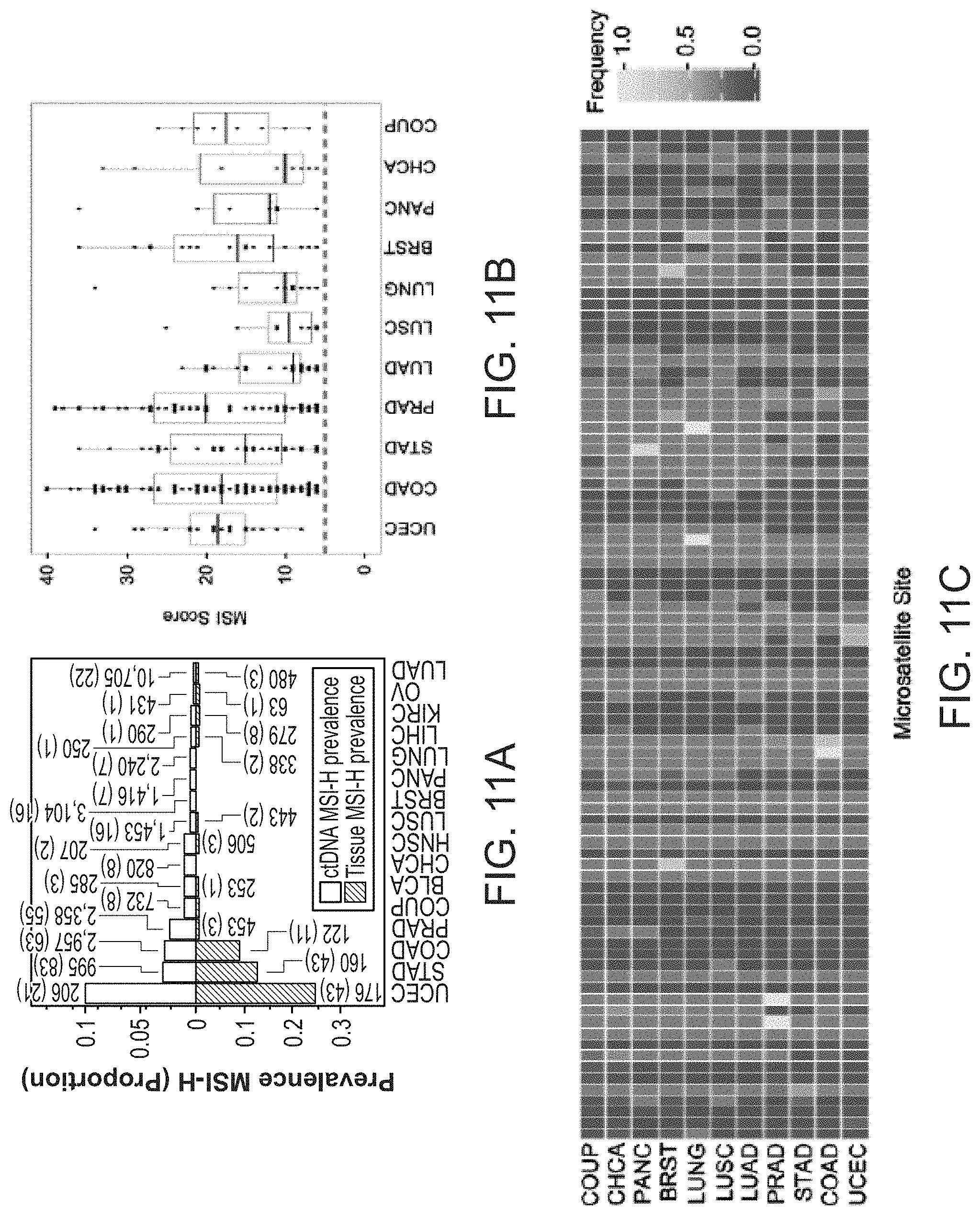 Patent US11773451 Figure 10 – Microsatellite instability detection in cell-free DNA