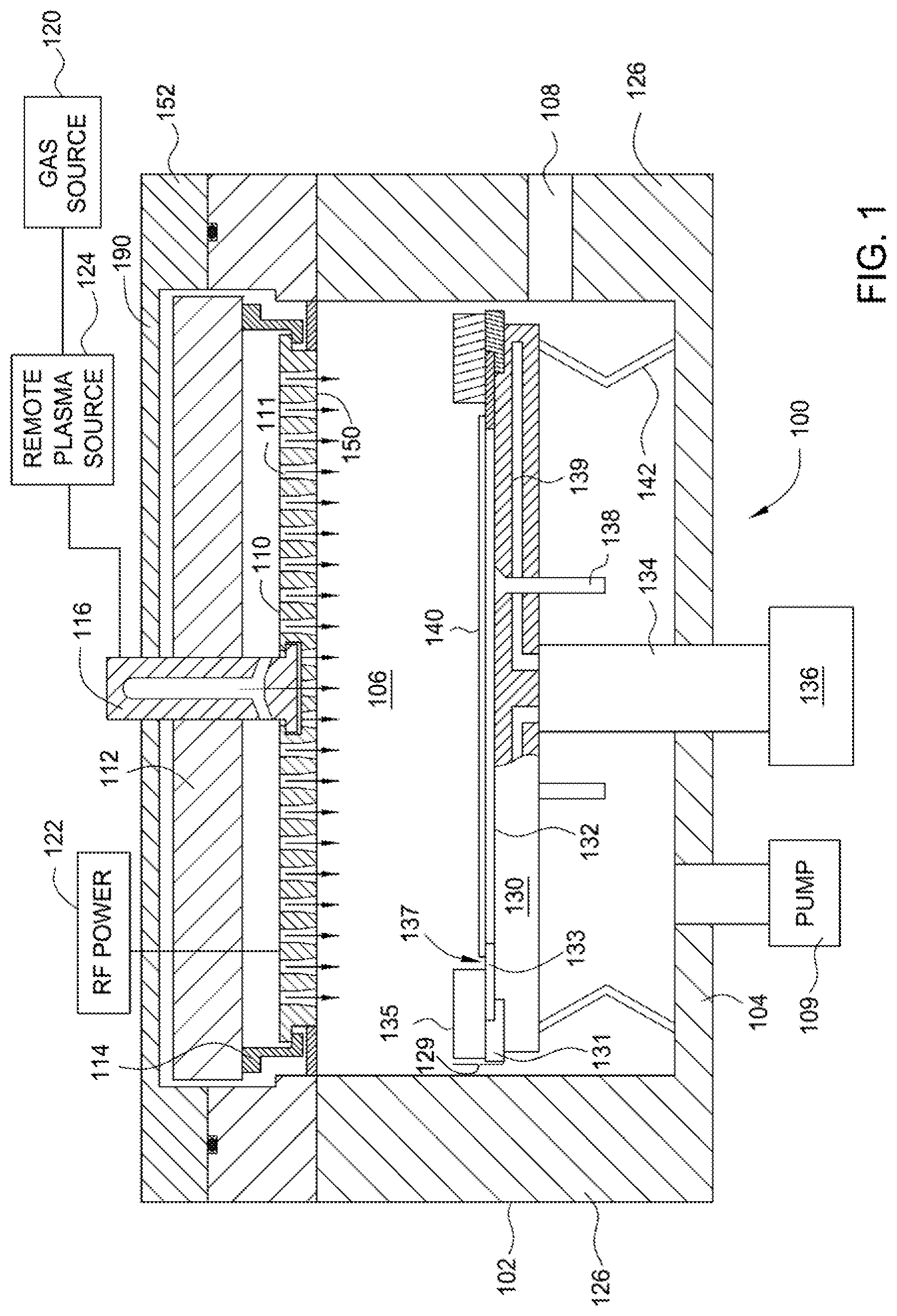 Patent US11773489 Figure 1 – Gas confiner assembly for eliminating shadow frame