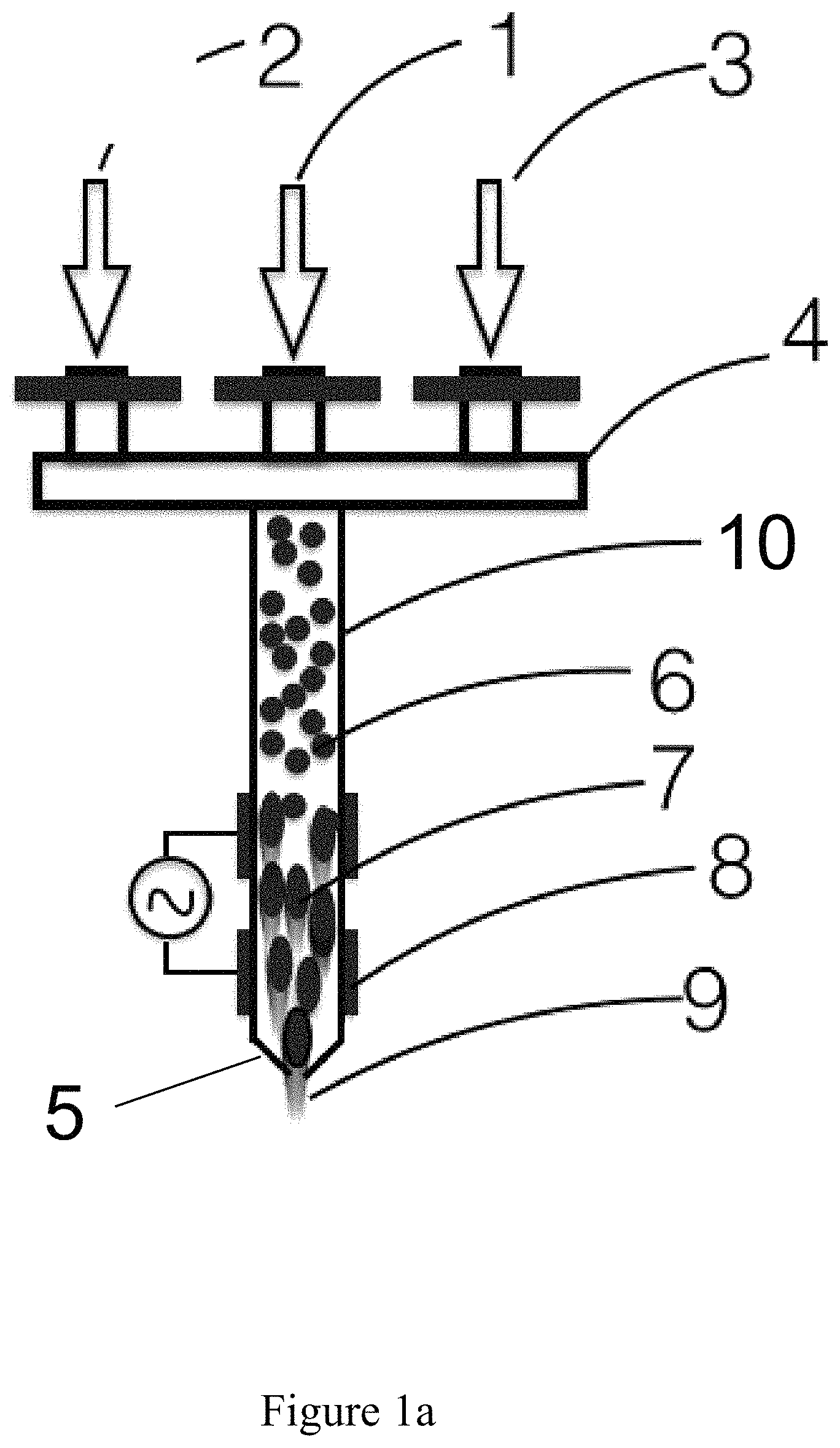Patent US11773491 Figure 1 – In situ tailoring of material properties in 3D printed electronics