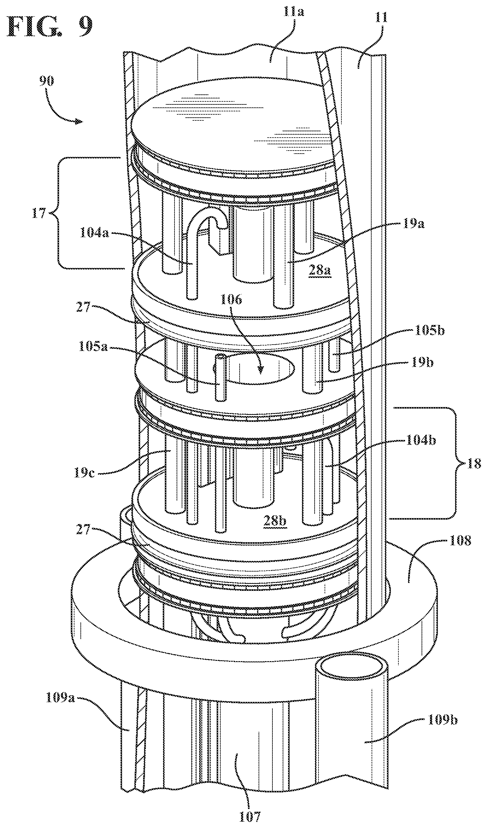 Patent US11773495 Figure 9 – Vitreous coating application by induction heating and integration with induction kinetic weld joining