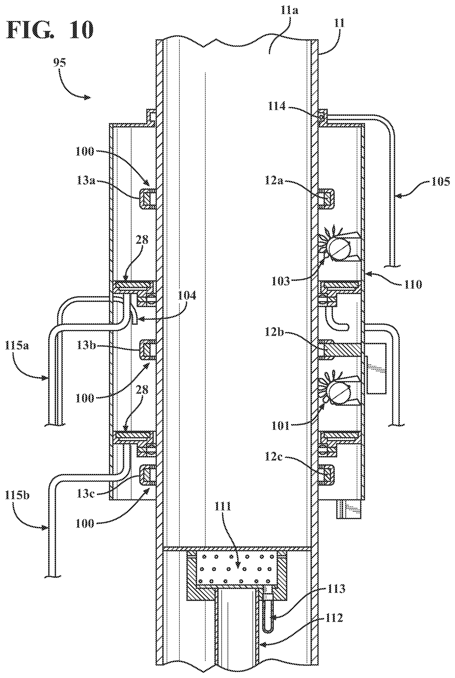 Patent US11773495 Figure 10 – Vitreous coating application by induction heating and integration with induction kinetic weld joining