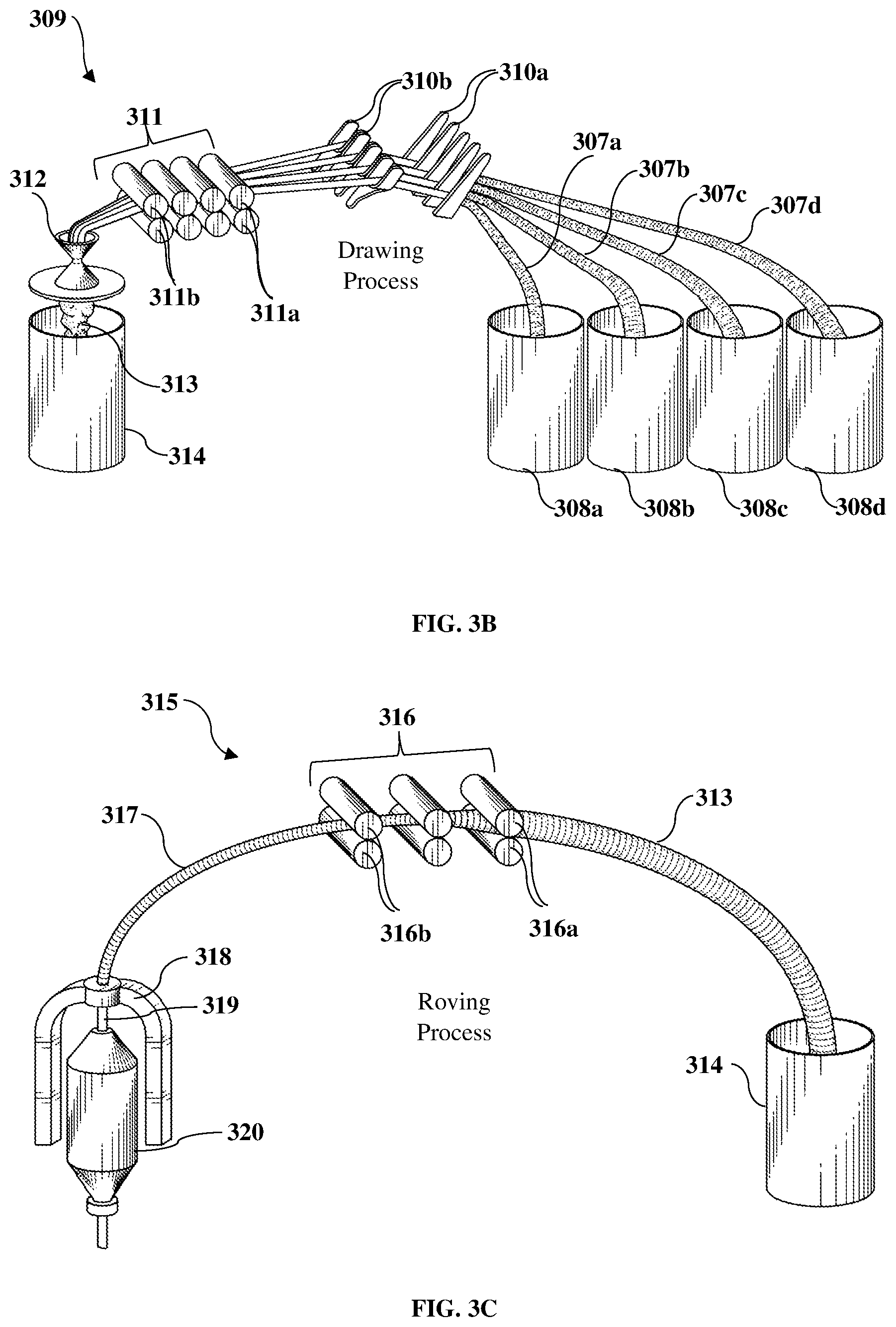 Patent US11773515 Figure 5 – Single, multi-effect, energy harvesting and heat managing spun yarn and manufacturing method thereof