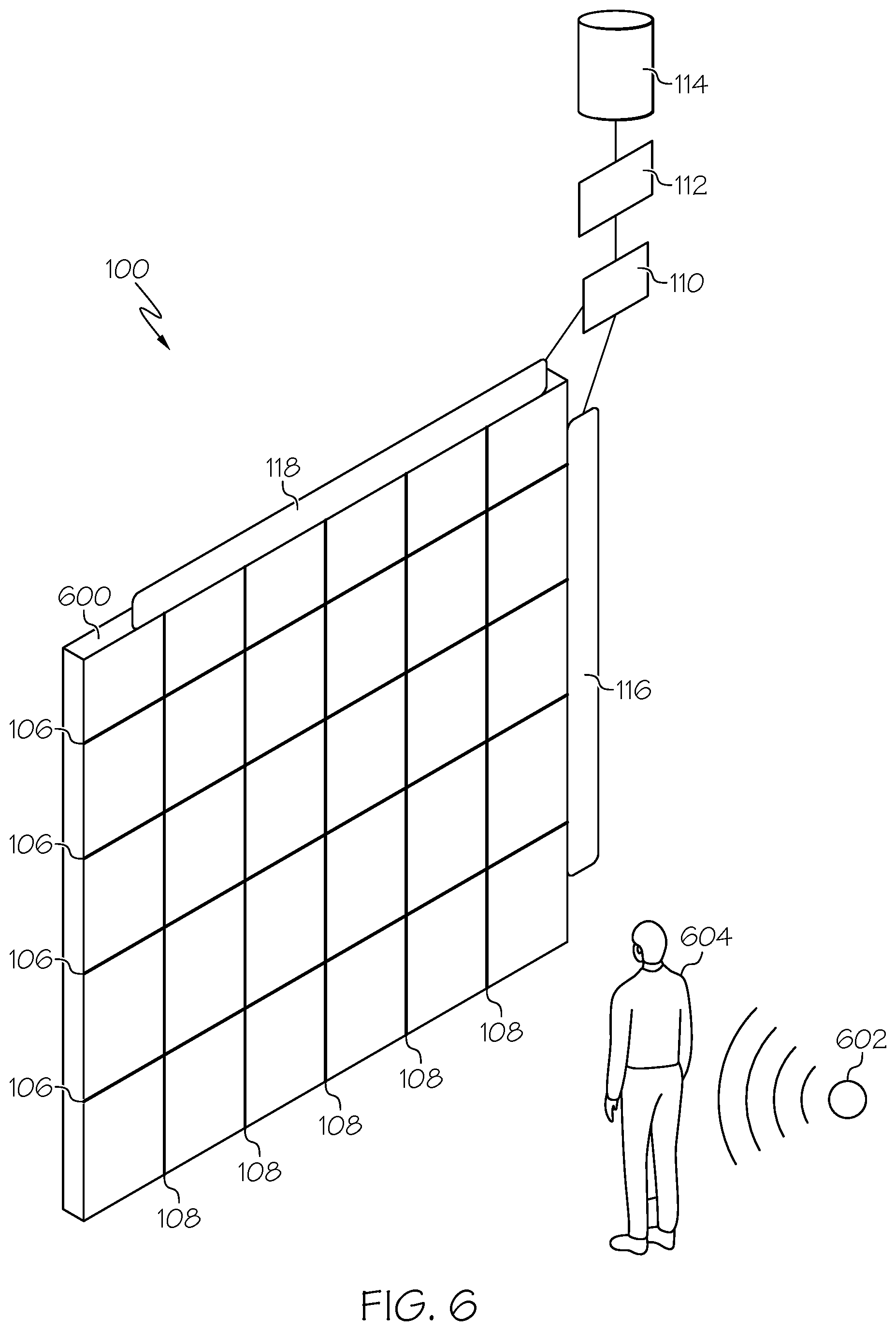 Patent US11773518 Figure 6 – Object detection by indexed optical fiber fabrics