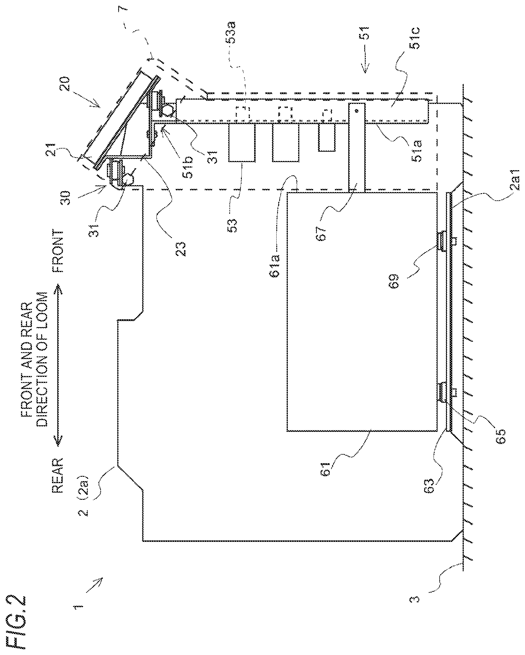 Patent US11773519 Figure 2 – Loom