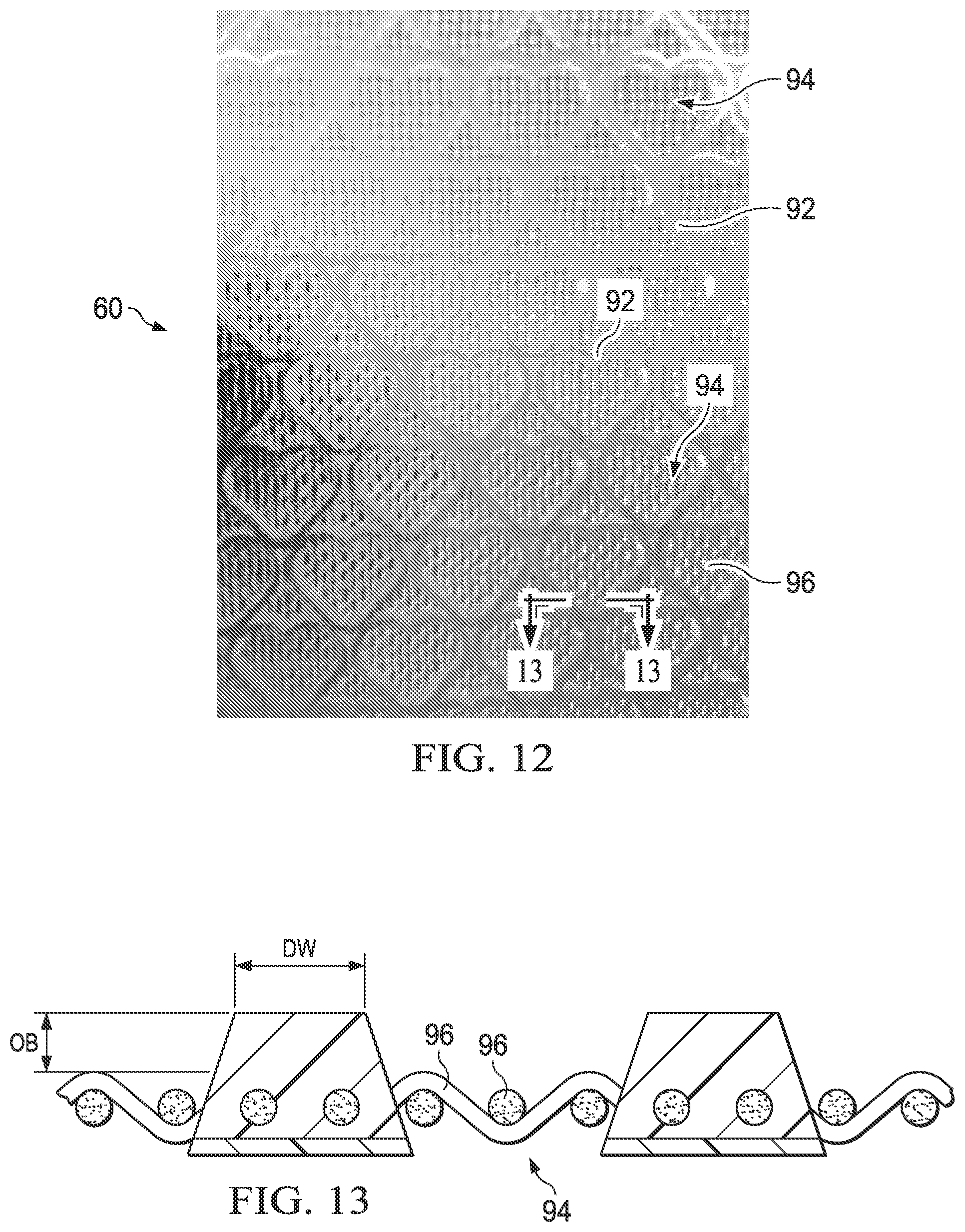 Patent US11773521 Figure 7 – Shaped nonwoven