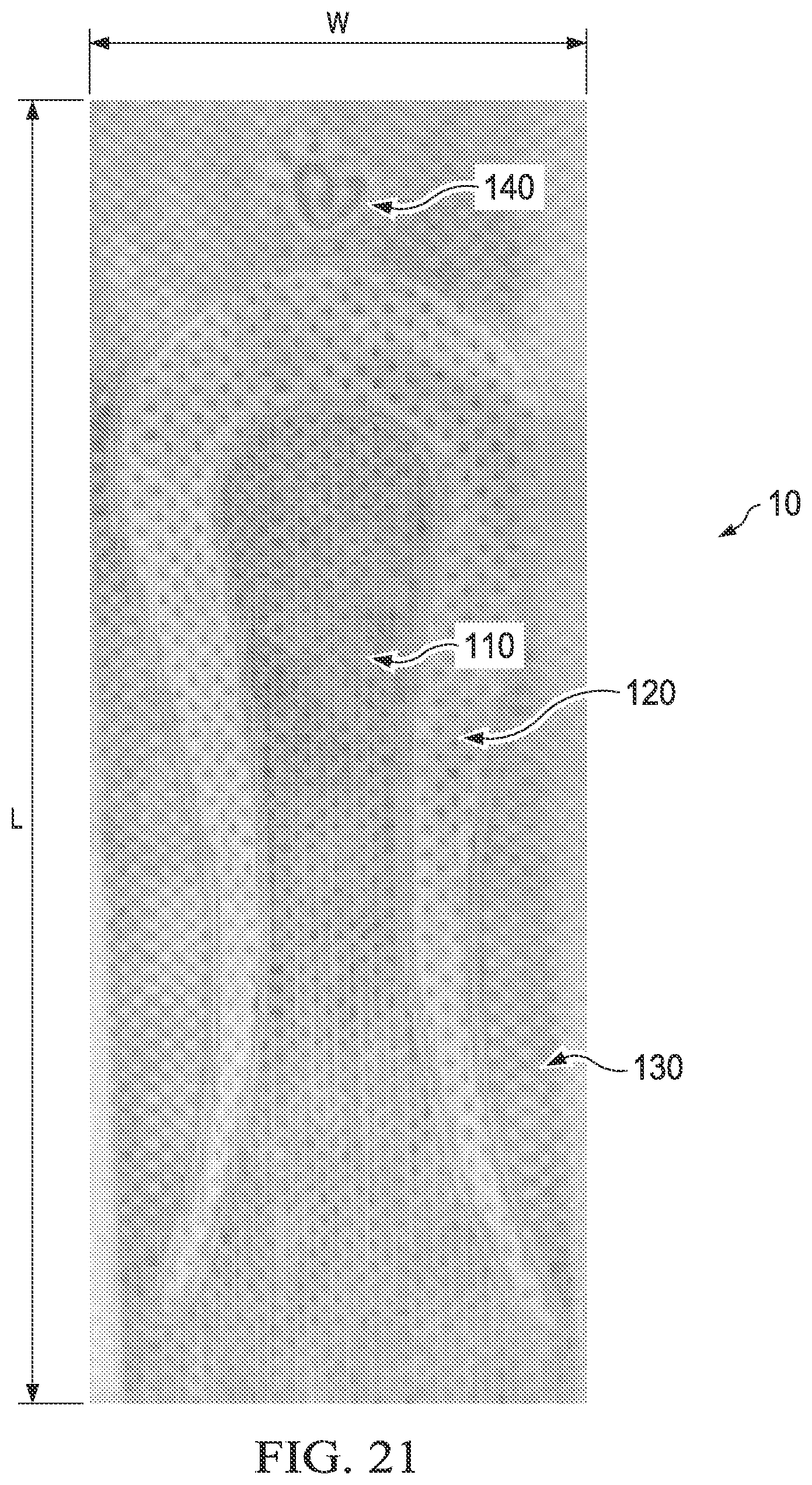 Patent US11773521 Figure 14 – Shaped nonwoven
