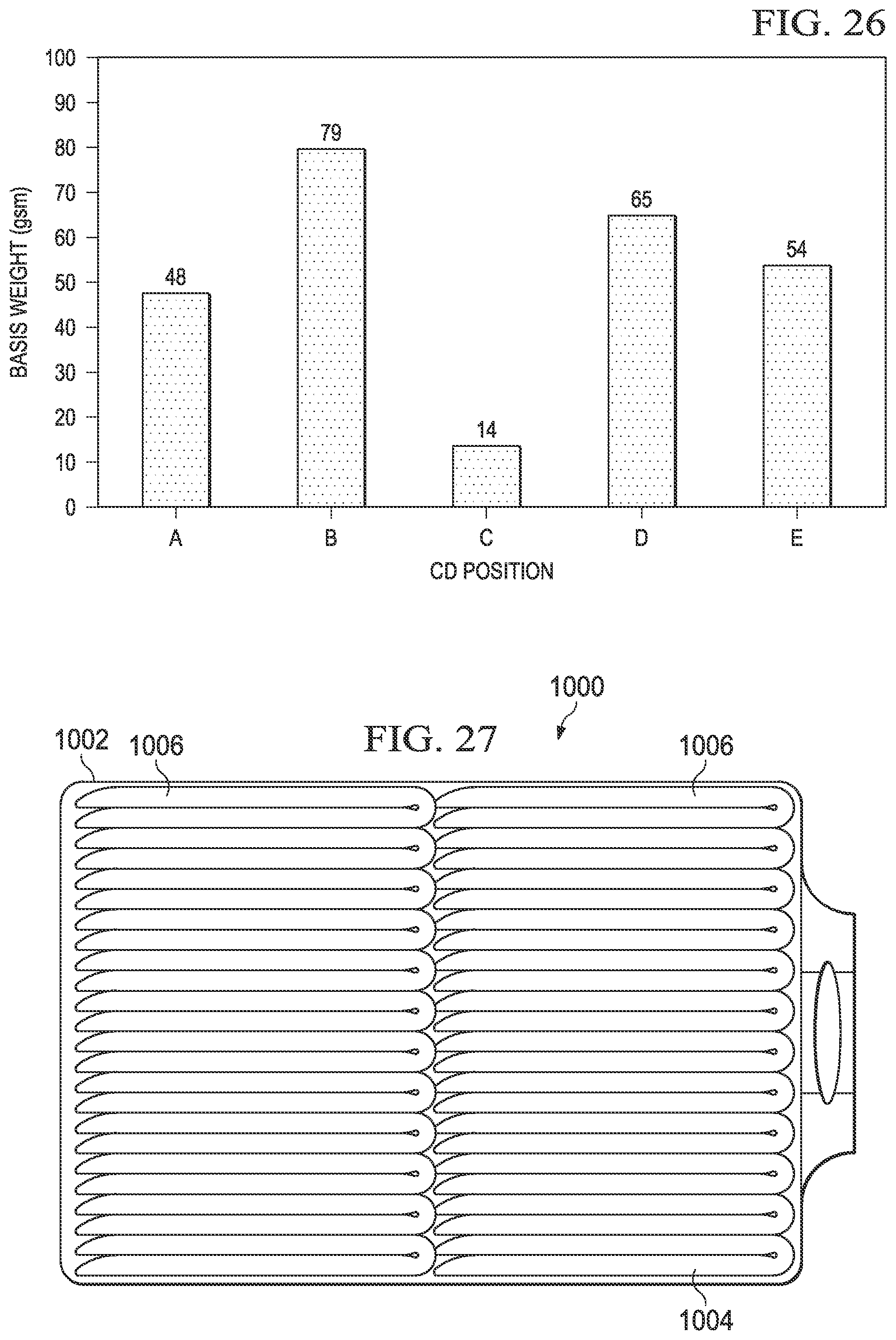 Patent US11773521 Figure 18 – Shaped nonwoven