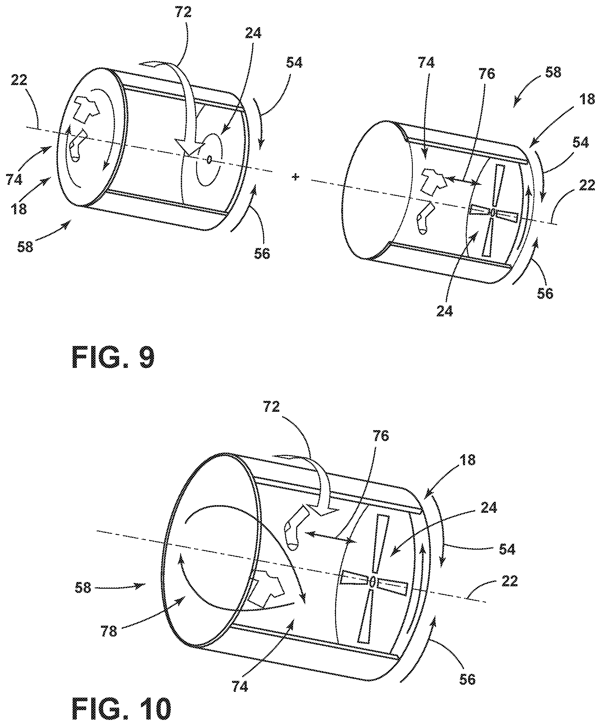 Patent US11773525 Figure 9 – Double-rotor washing type drum washing machine