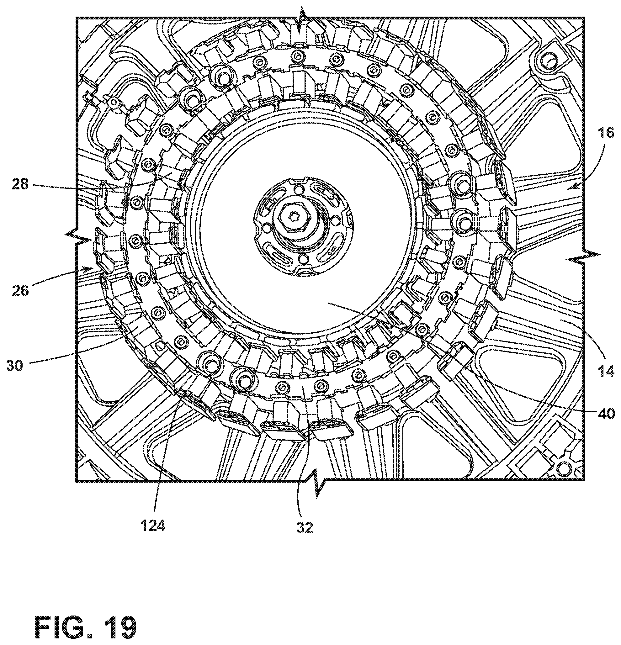 Patent US11773525 Figure 16 – Double-rotor washing type drum washing machine