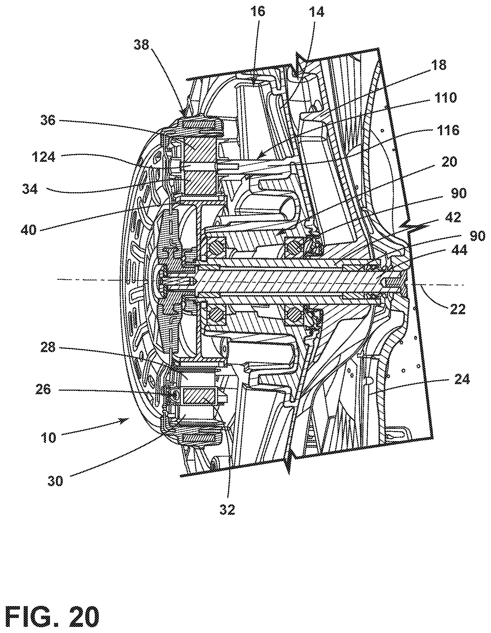 Patent US11773525 Figure 17 – Double-rotor washing type drum washing machine