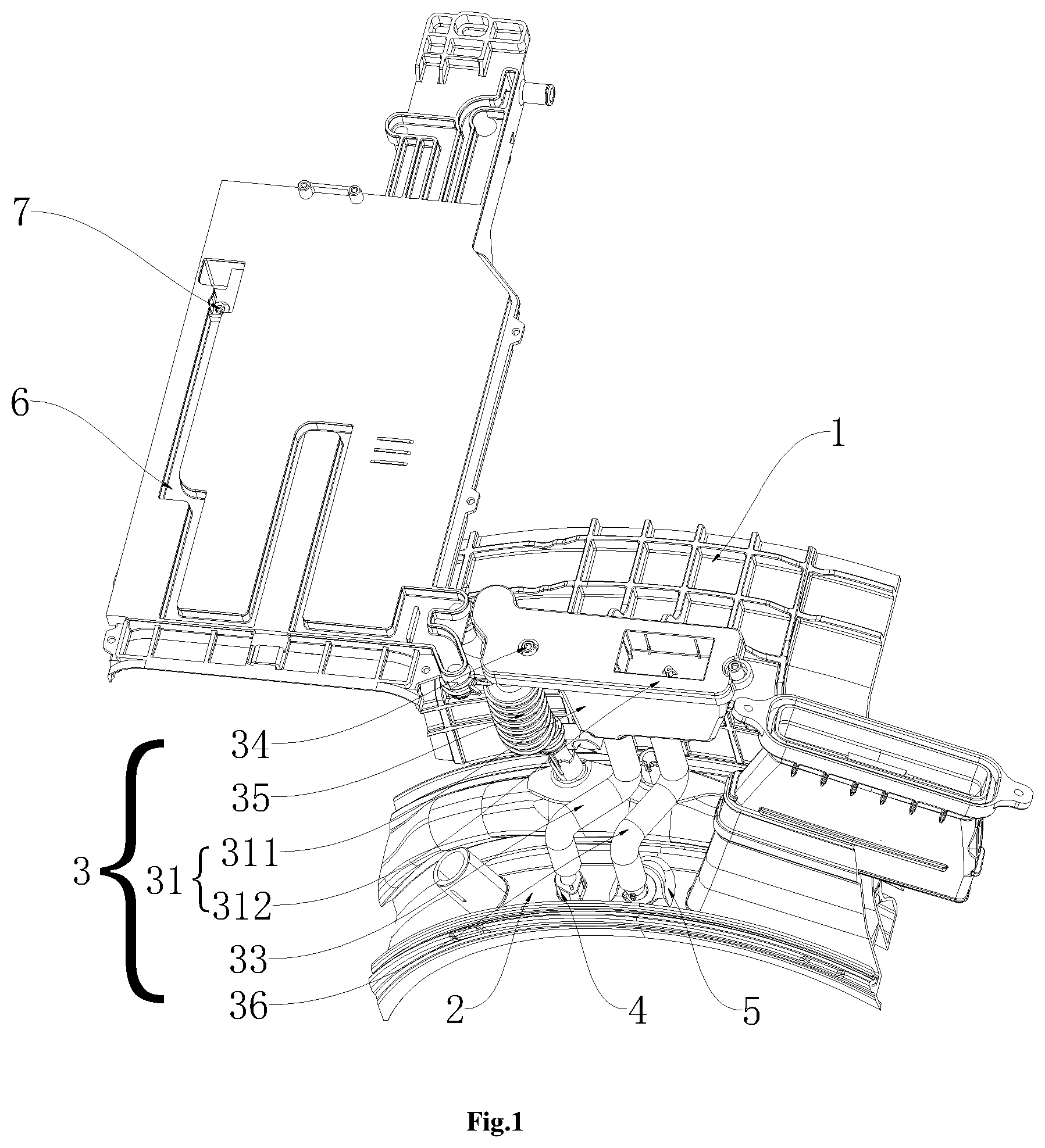Patent US11773526 Figure 1 – Laundry treating apparatus