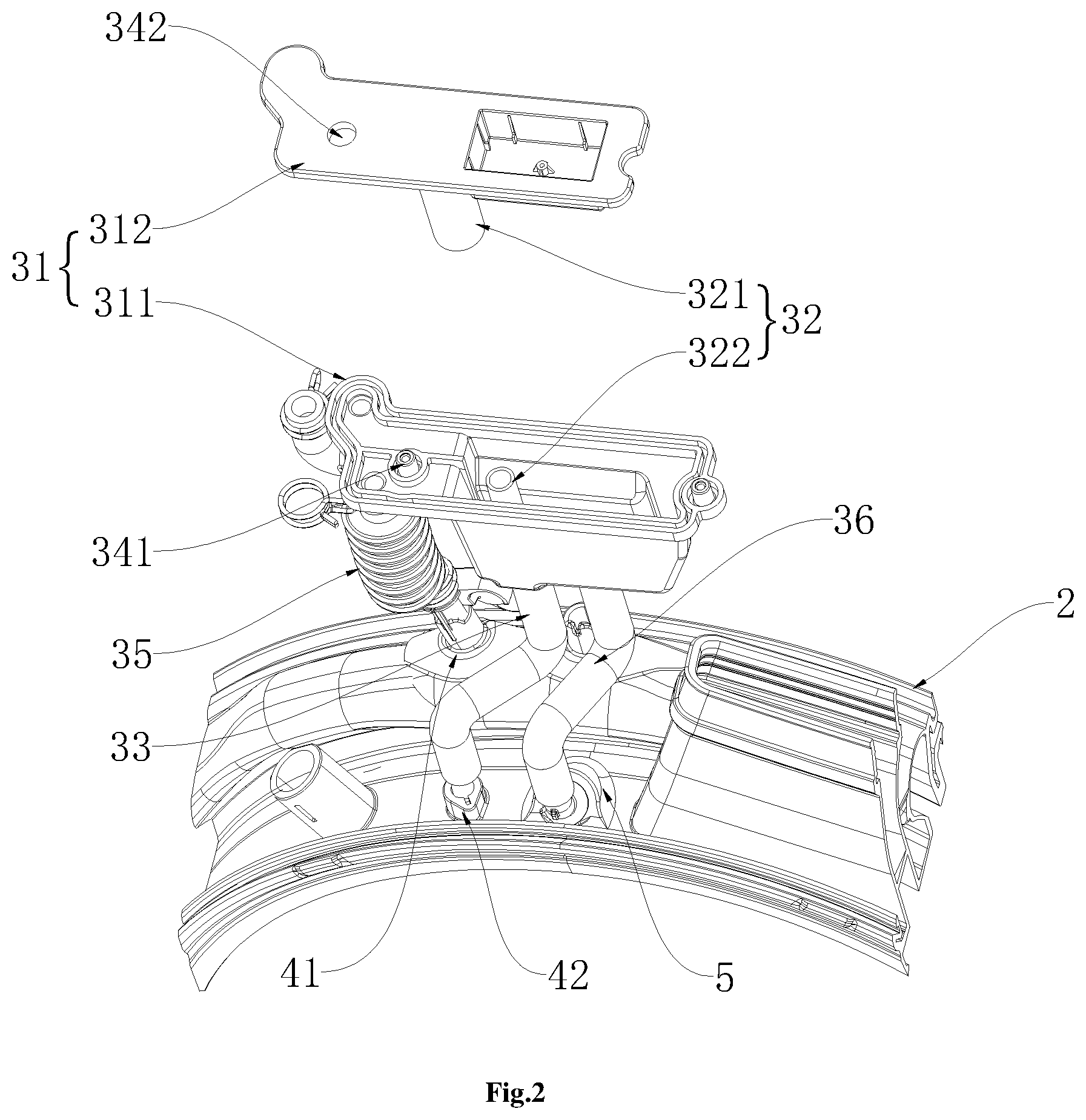 Patent US11773526 Figure 2 – Laundry treating apparatus