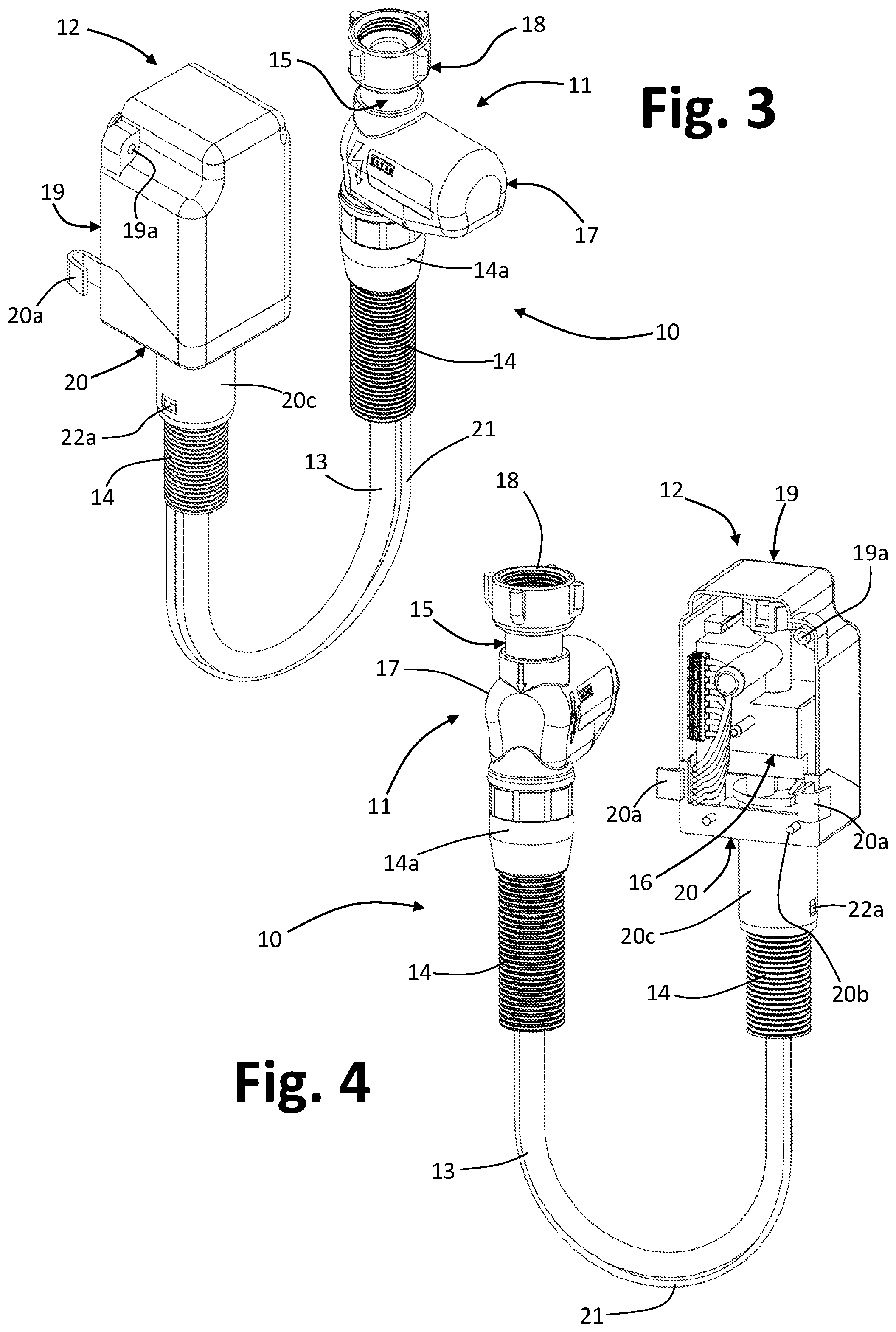 Patent US11773528 Figure 2 – Safety device against leaks of liquid for liquid-conducting household appliances