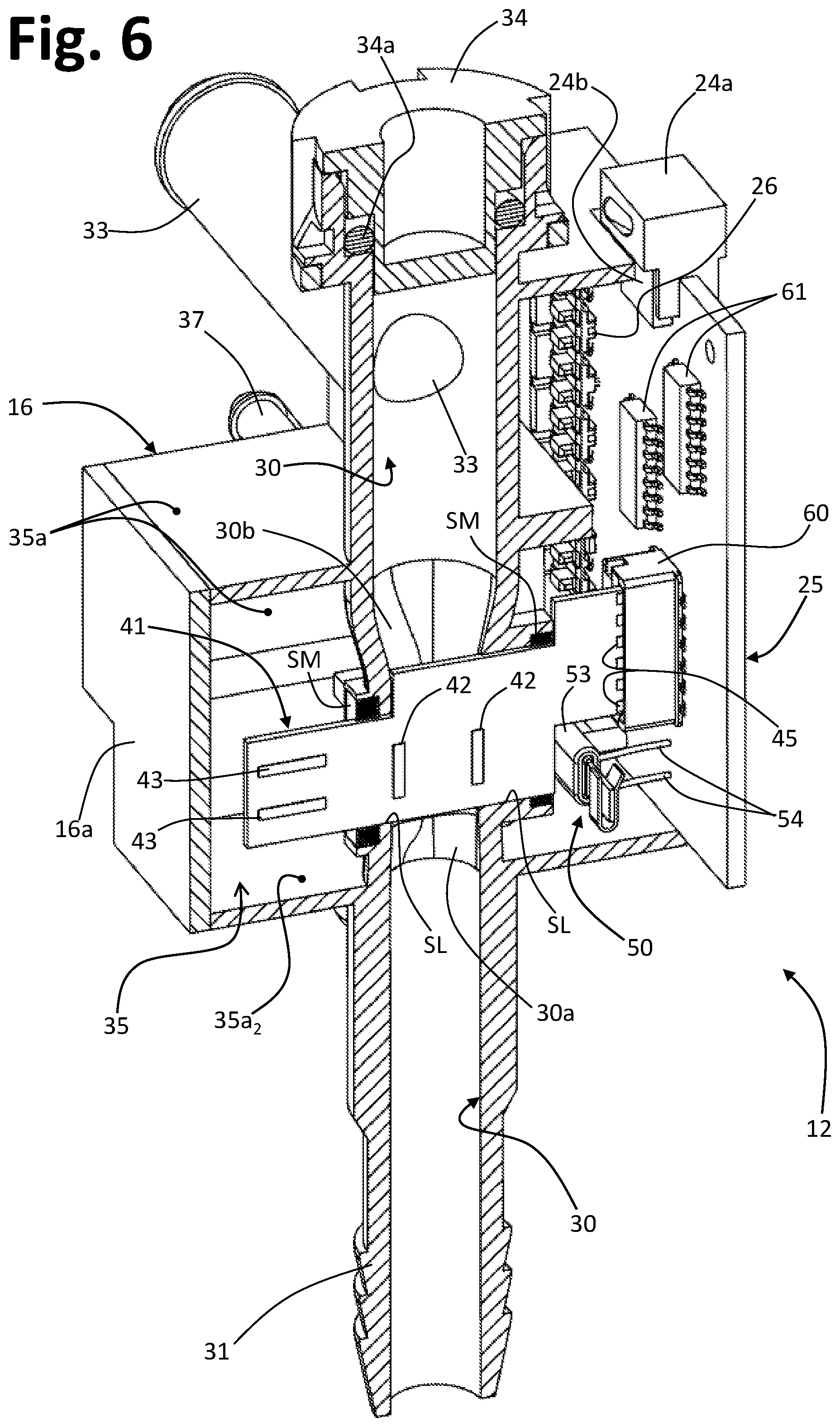 Patent US11773528 Figure 4 – Safety device against leaks of liquid for liquid-conducting household appliances