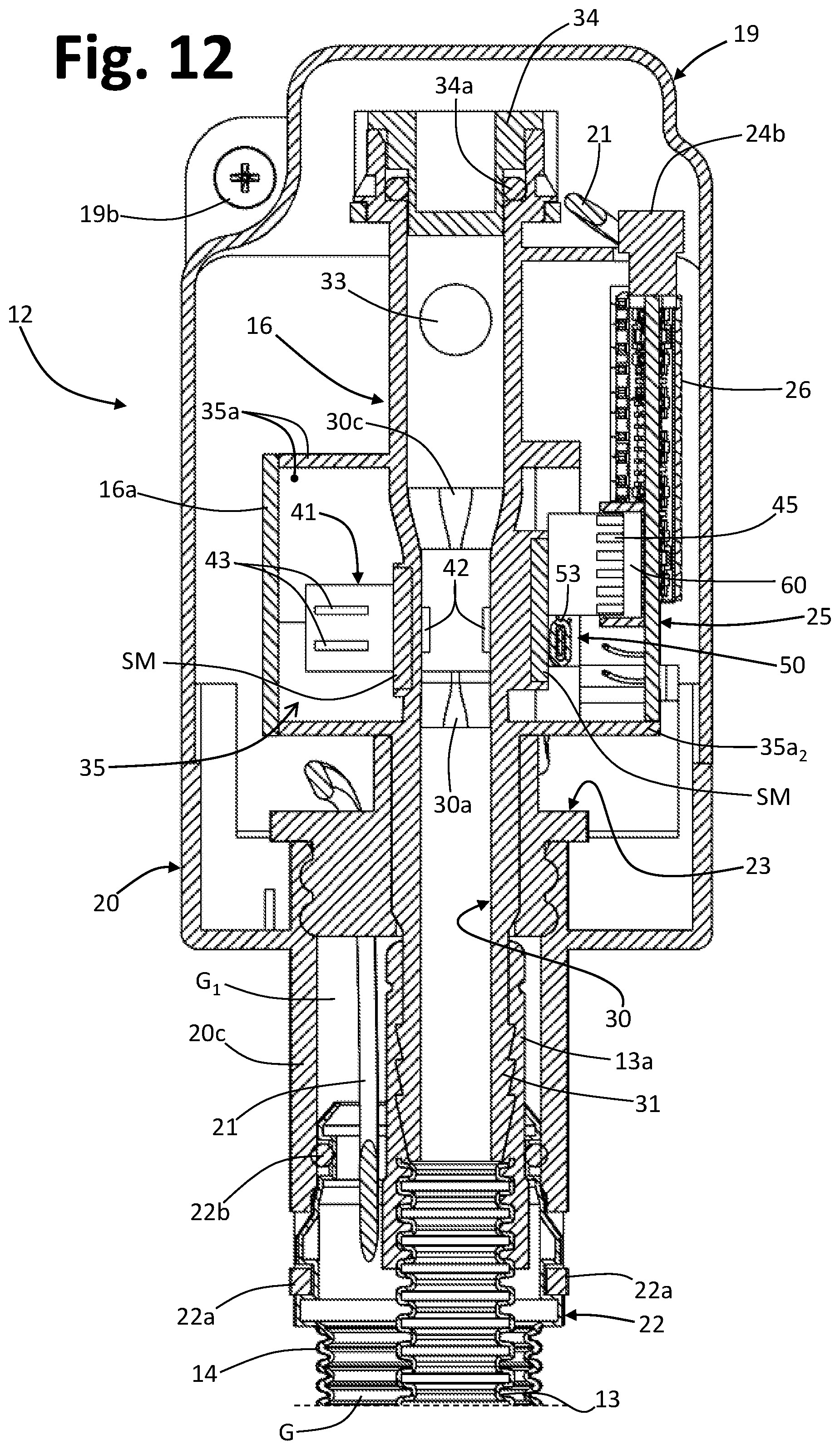 Patent US11773528 Figure 8 – Safety device against leaks of liquid for liquid-conducting household appliances