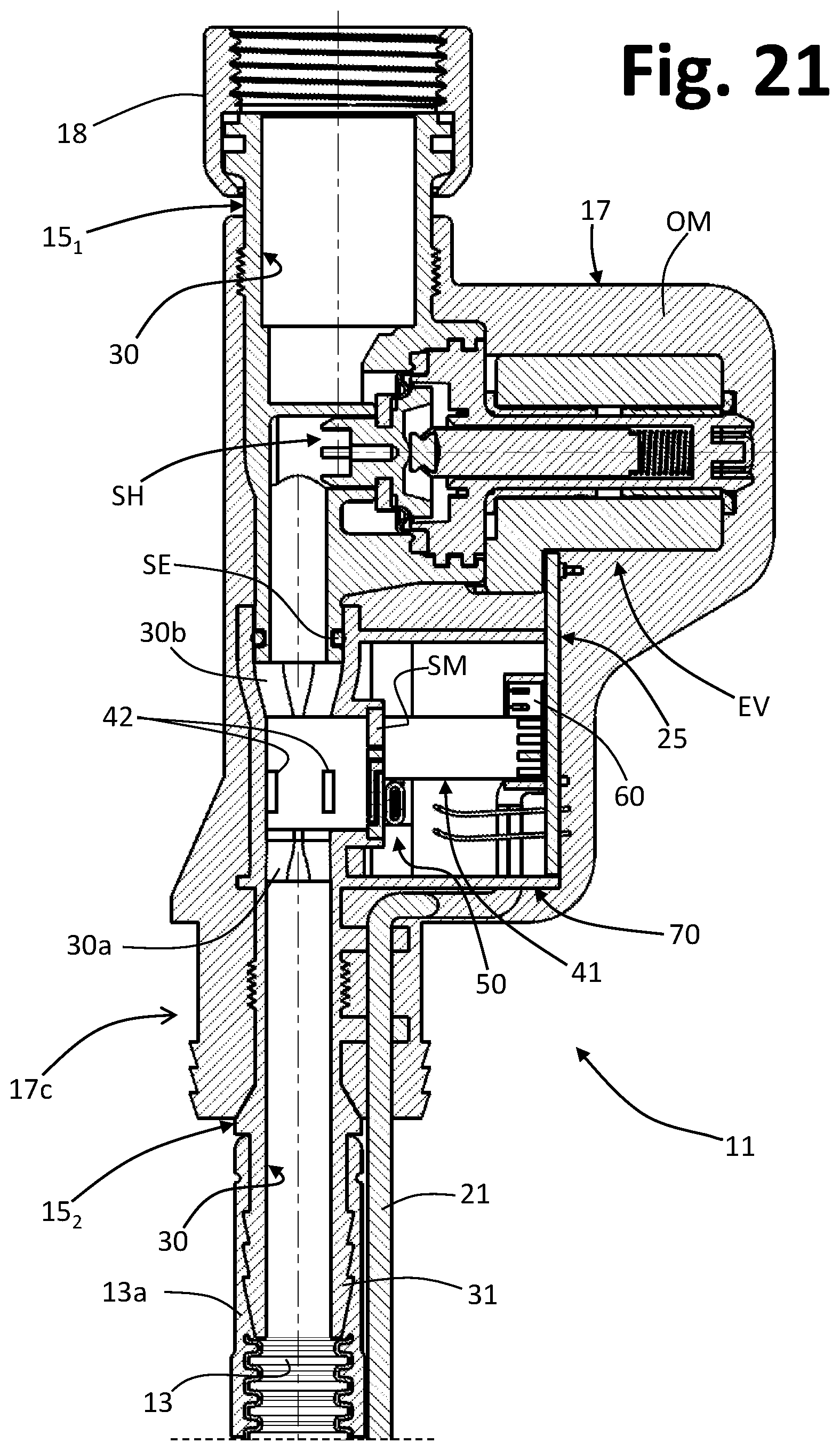 Patent US11773528 Figure 16 – Safety device against leaks of liquid for liquid-conducting household appliances