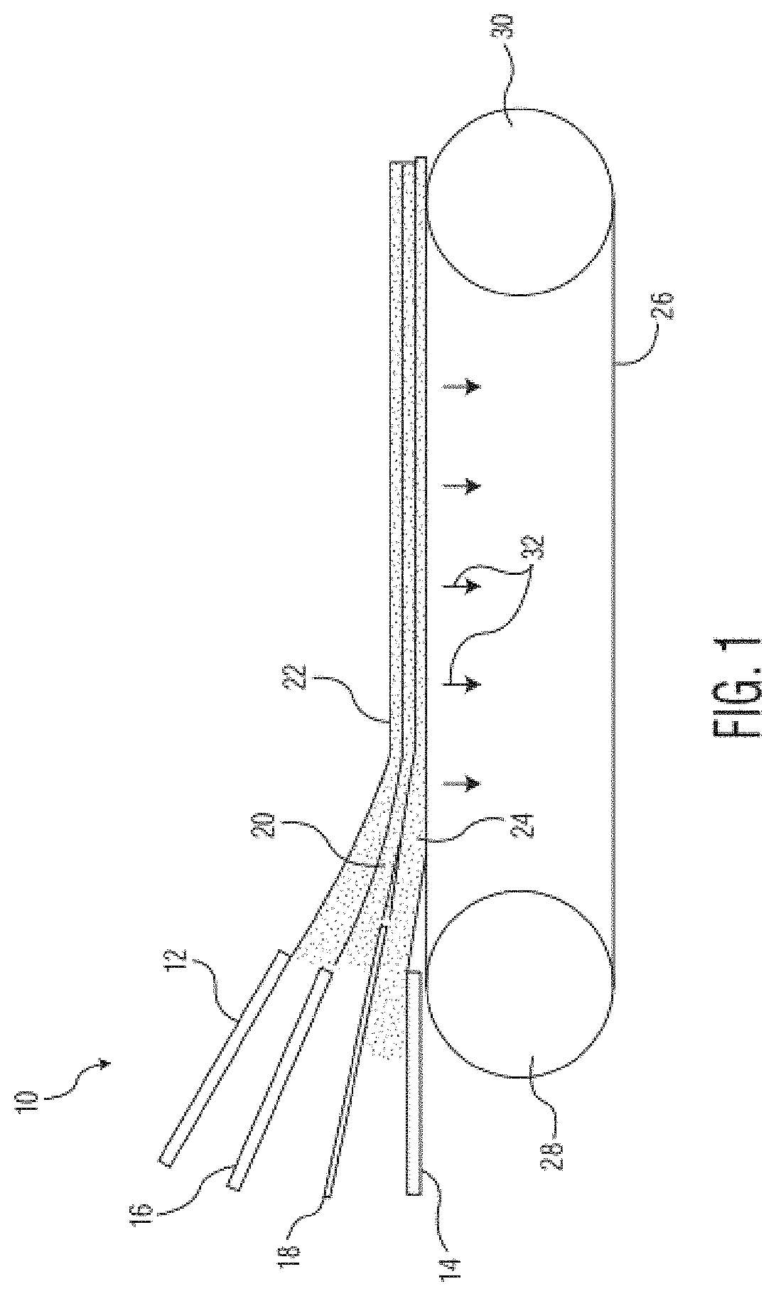 Patent US11773538 Figure 1 – Multi-ply through-air dried tissue products comprising regenerated cellulose fiber