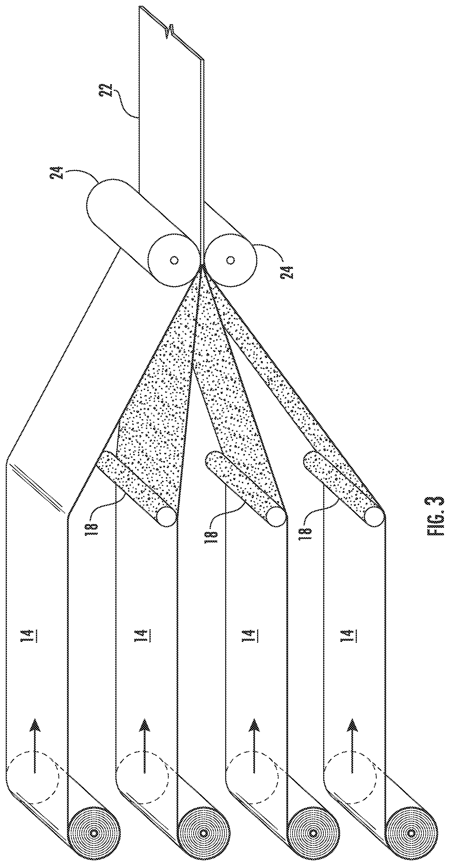 Patent US11773540 Figure 3 – Thick-caliper laminated paperboard and methods for making the same