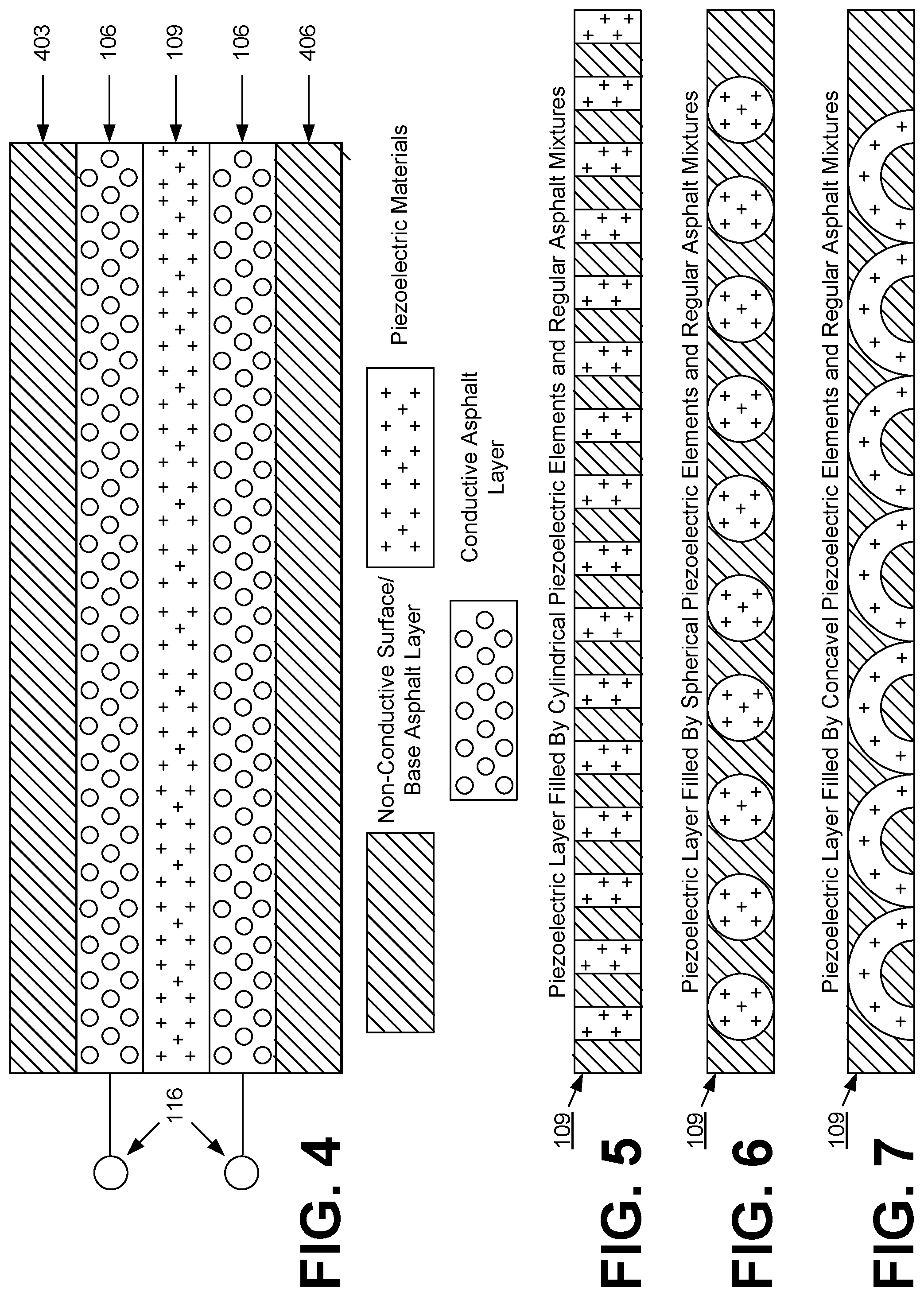 Patent US11773542 Figure 4 – Piezeoelectric-based asphalt layer for energy harvesting roadway