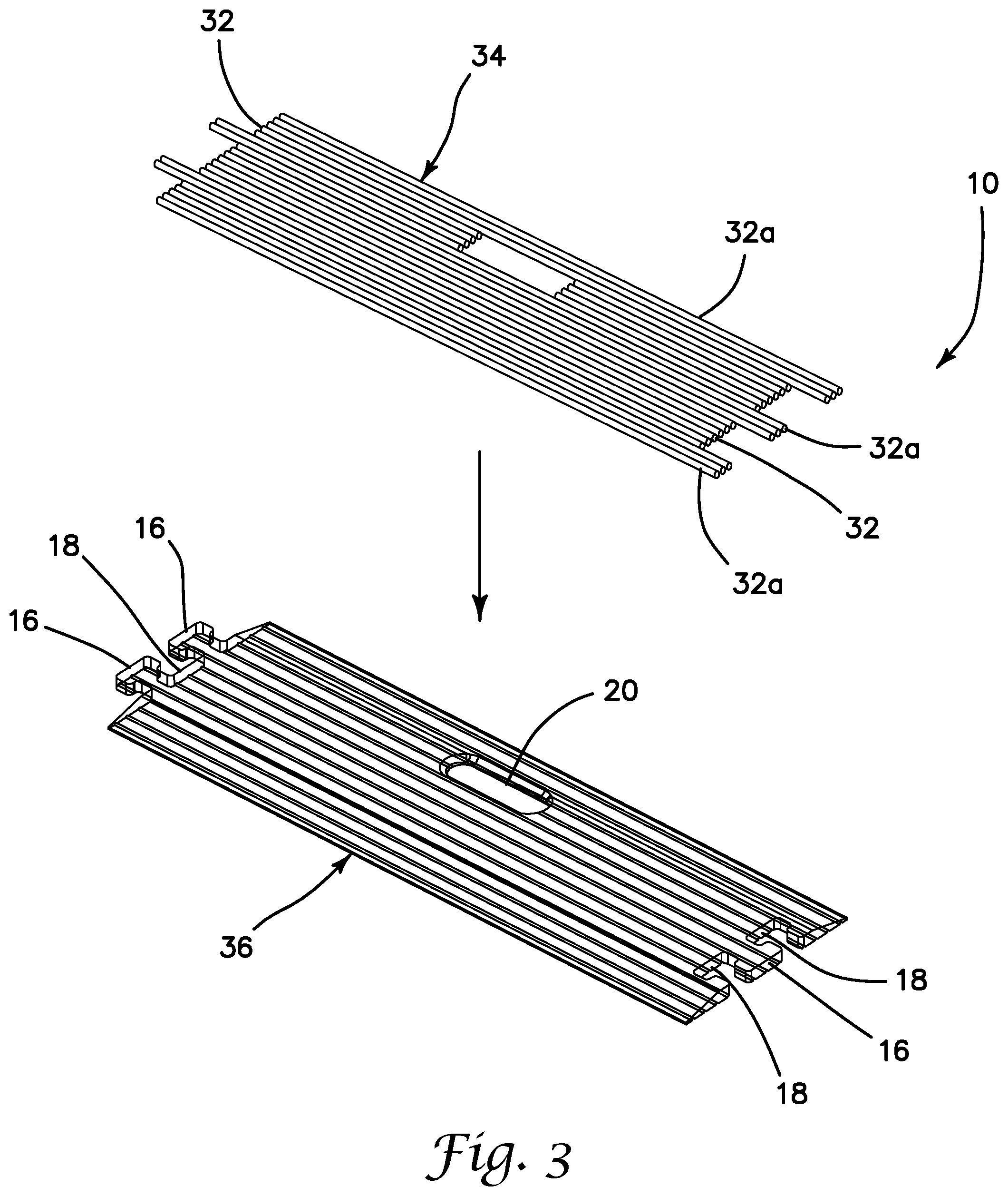Patent US11773546 Figure 2 – Modular travel warning strip system and methods