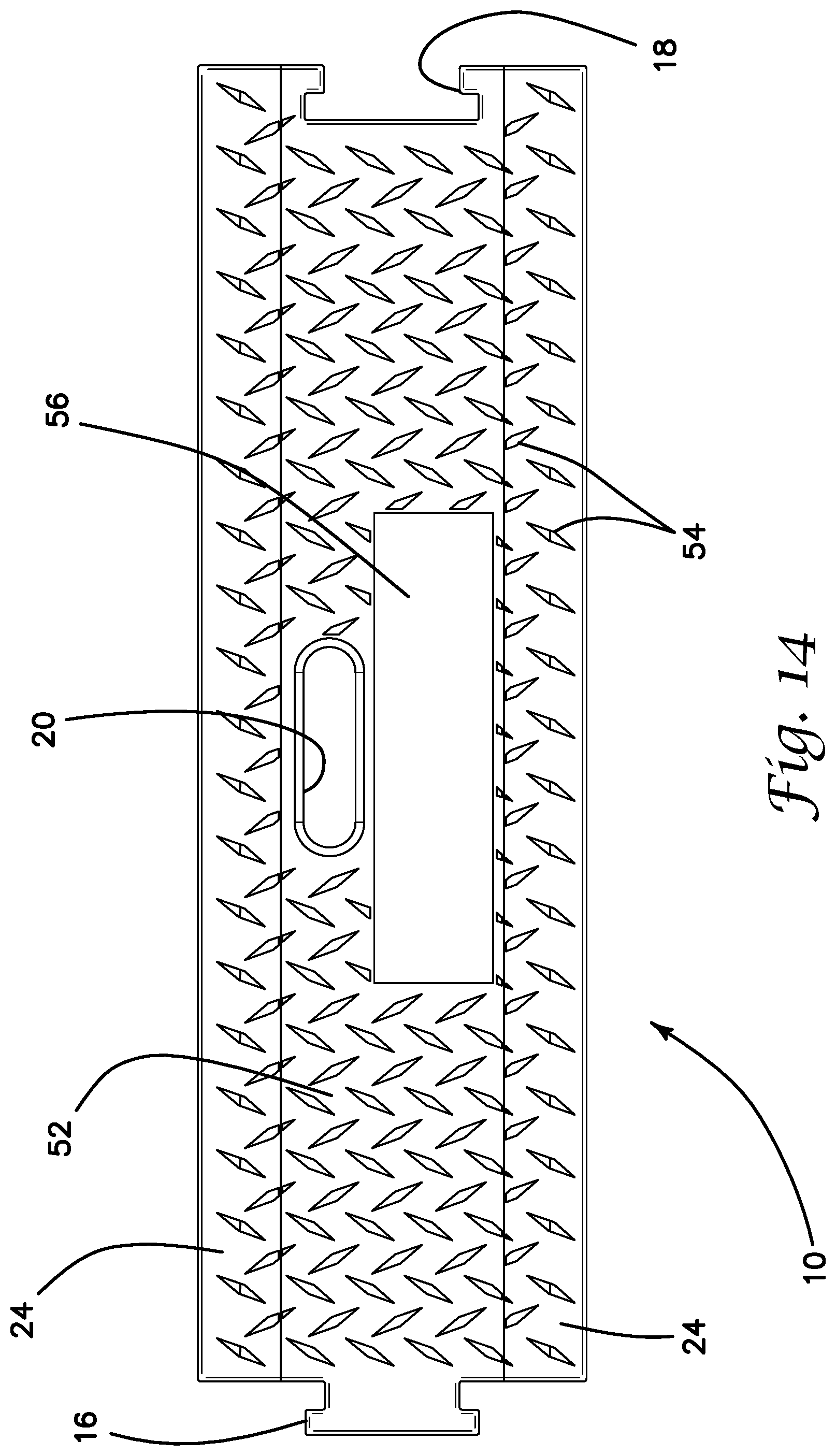 Patent US11773546 Figure 7 – Modular travel warning strip system and methods