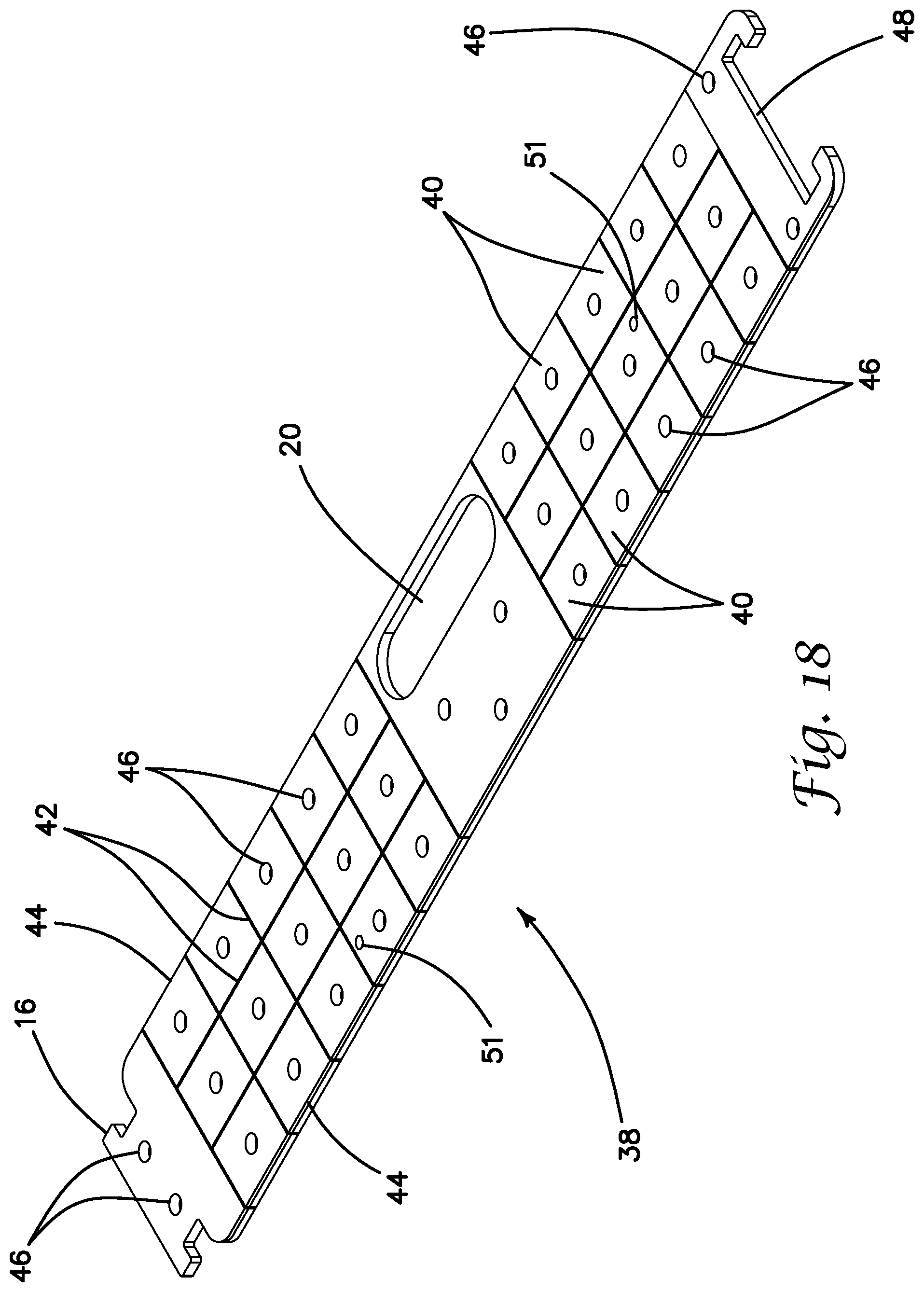 Patent US11773546 Figure 9 – Modular travel warning strip system and methods