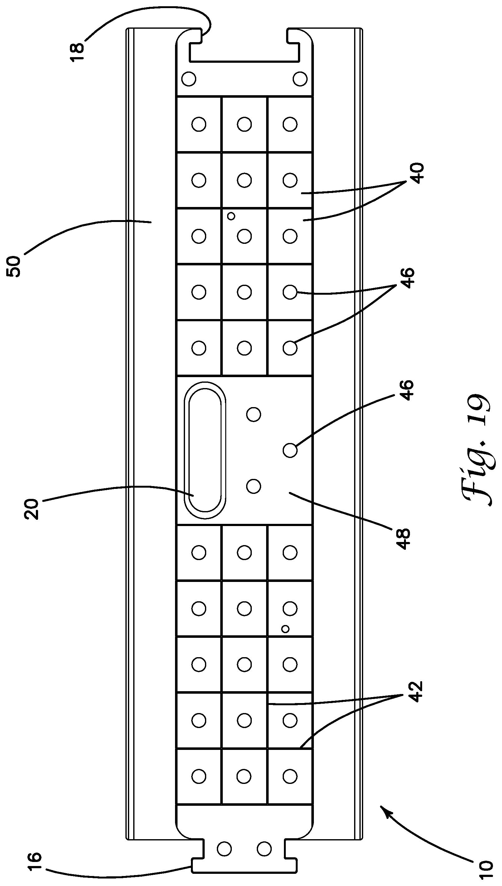 Patent US11773546 Figure 10 – Modular travel warning strip system and methods