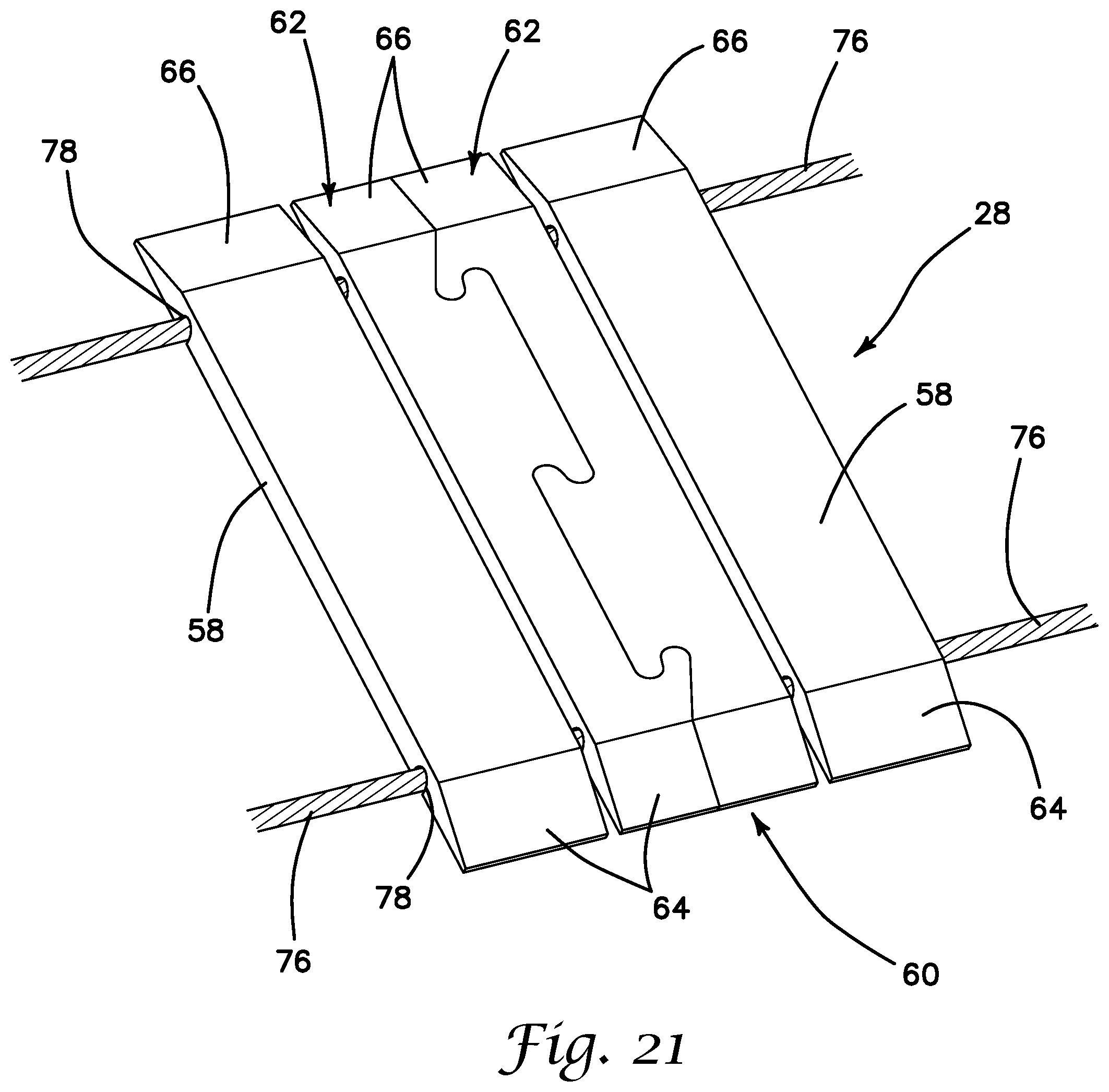 Patent US11773546 Figure 12 – Modular travel warning strip system and methods