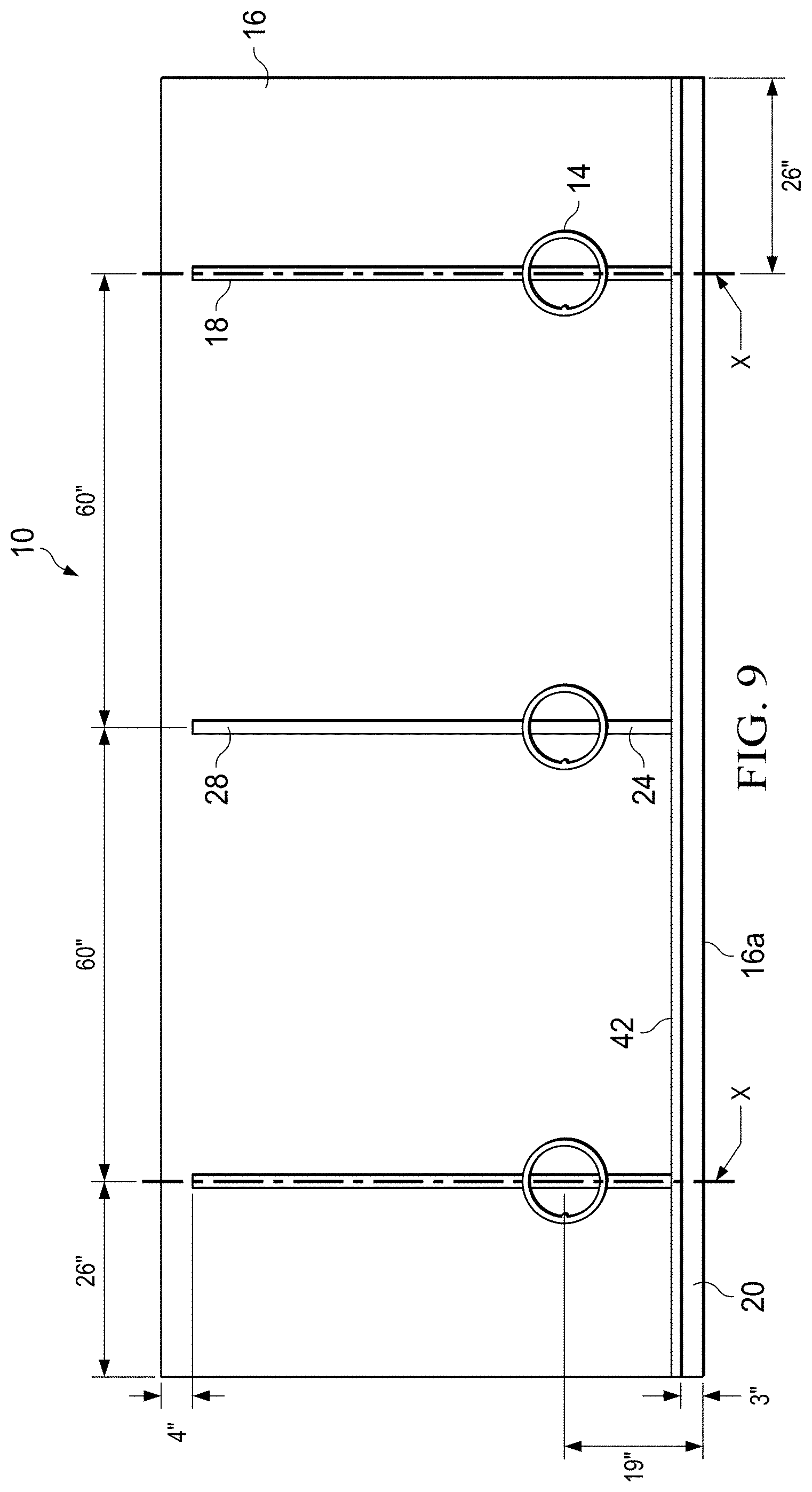 Patent US11773547 Figure 6 – Shallow mount bollard