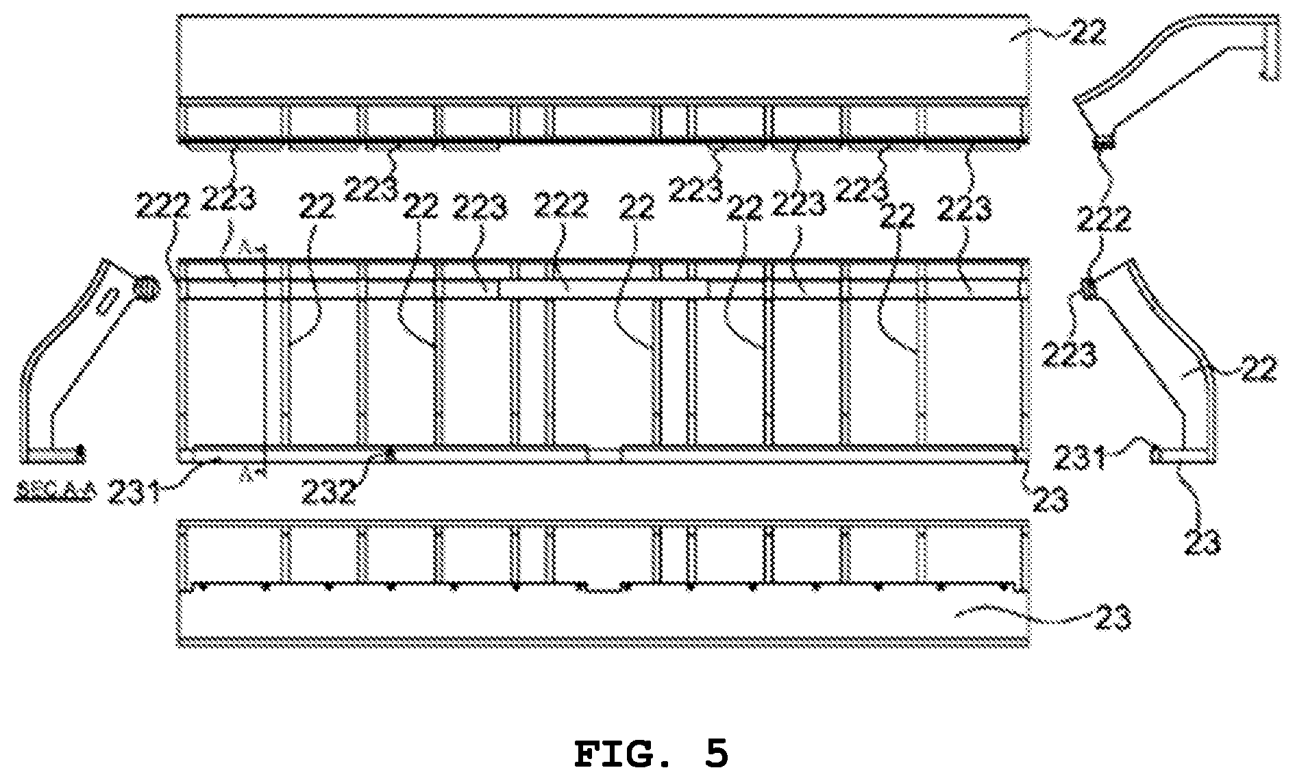 Patent US11773550 Figure 5 – Rotational deck with shock-reducing front block of emergency vehicle return apparatus for median strip