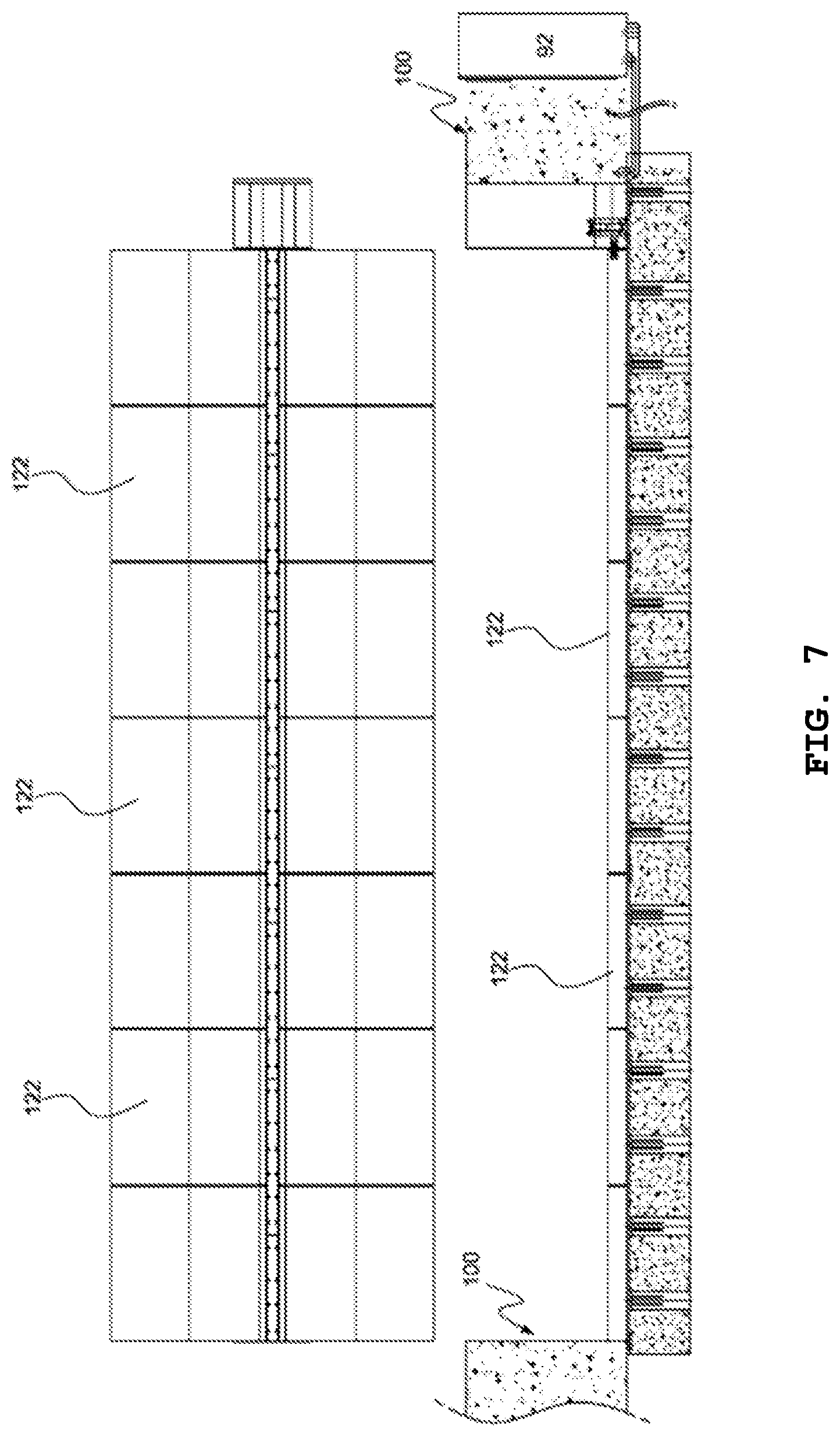 Patent US11773550 Figure 7 – Rotational deck with shock-reducing front block of emergency vehicle return apparatus for median strip